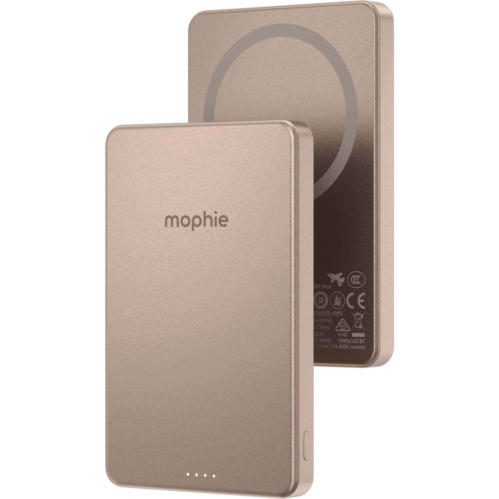 mophie Snap+ Powerstation Mini 5K Magnetic Power Bank (Desert Titanium)