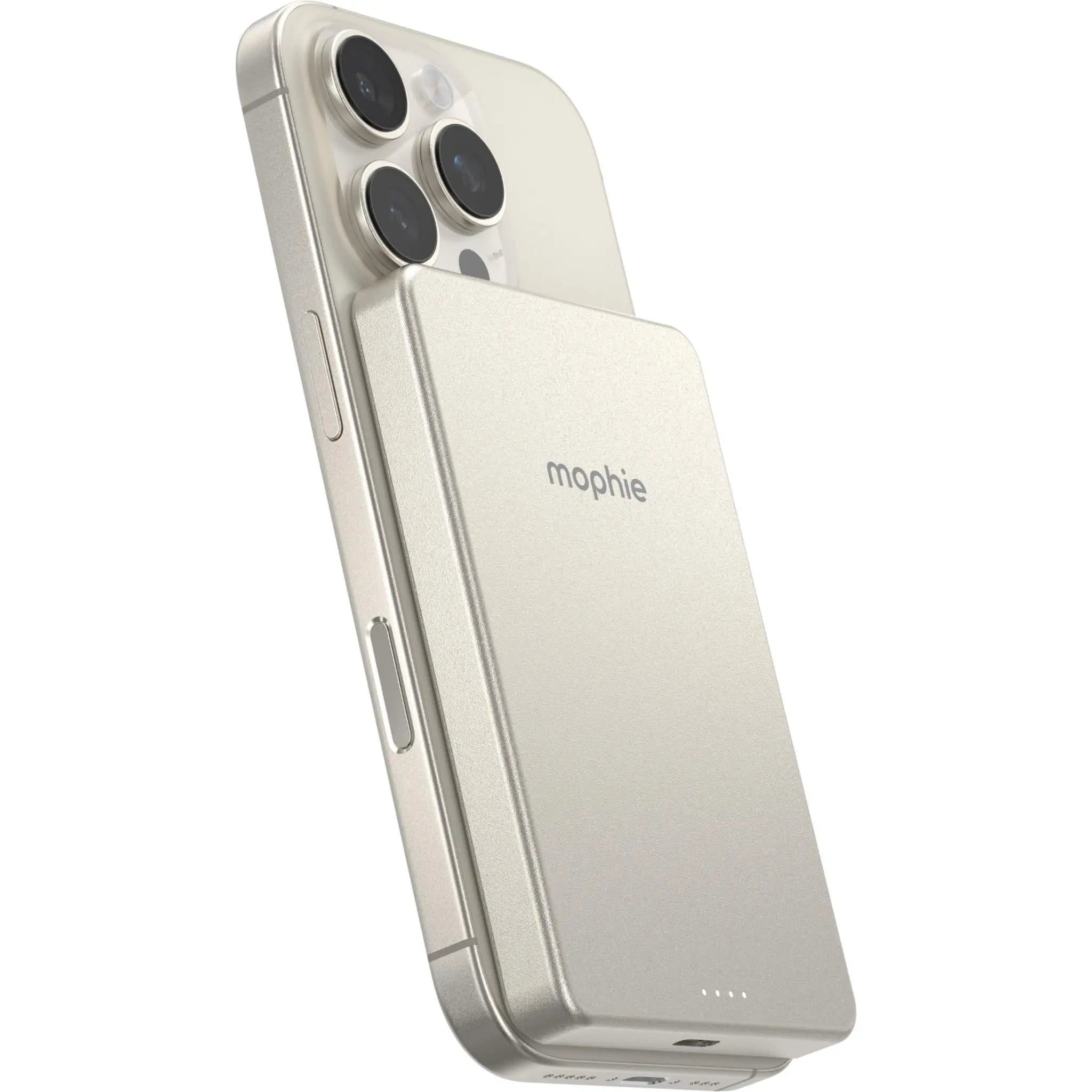 mophie Snap+ Powerstation Mini 5K Magnetic Power Bank (White Titanium)