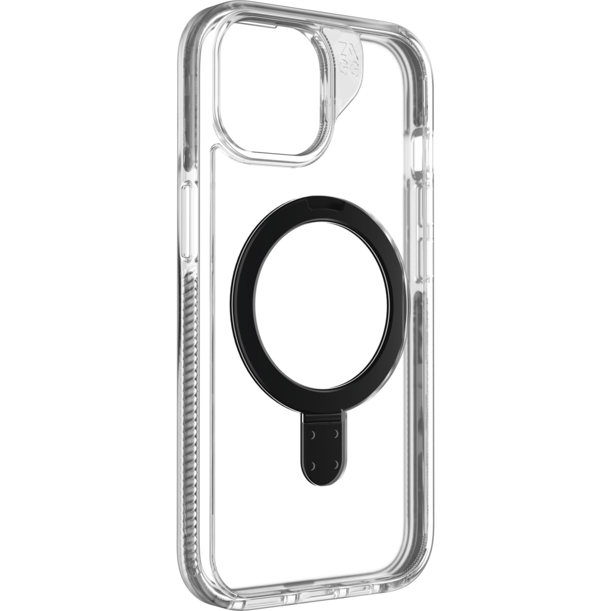 ZAGG Santa Cruz Snap RingStand Case for iPhone 17e/16e/15/14/13 (Black)