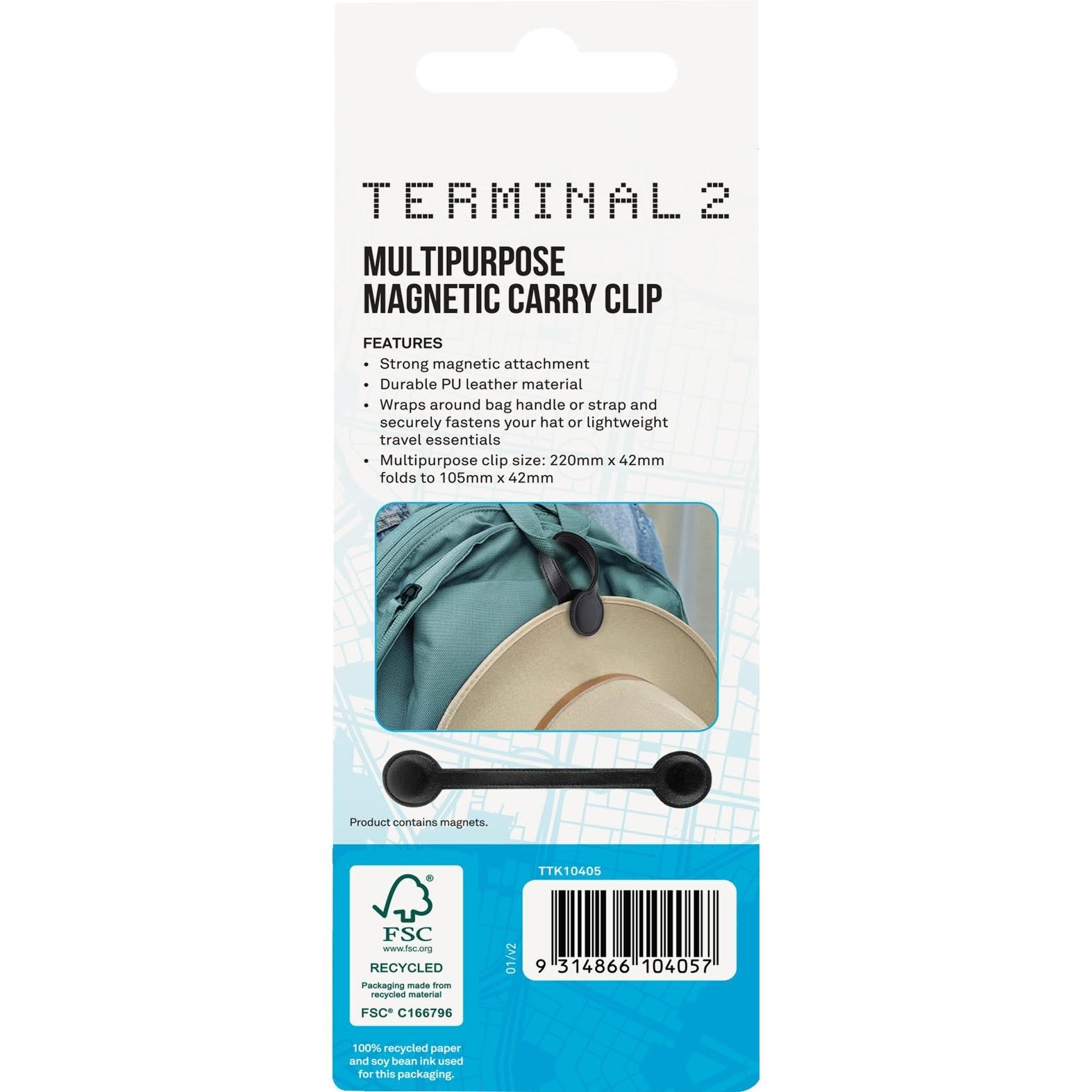 Terminal 2 Multipurpose Magnetic Carry Clip