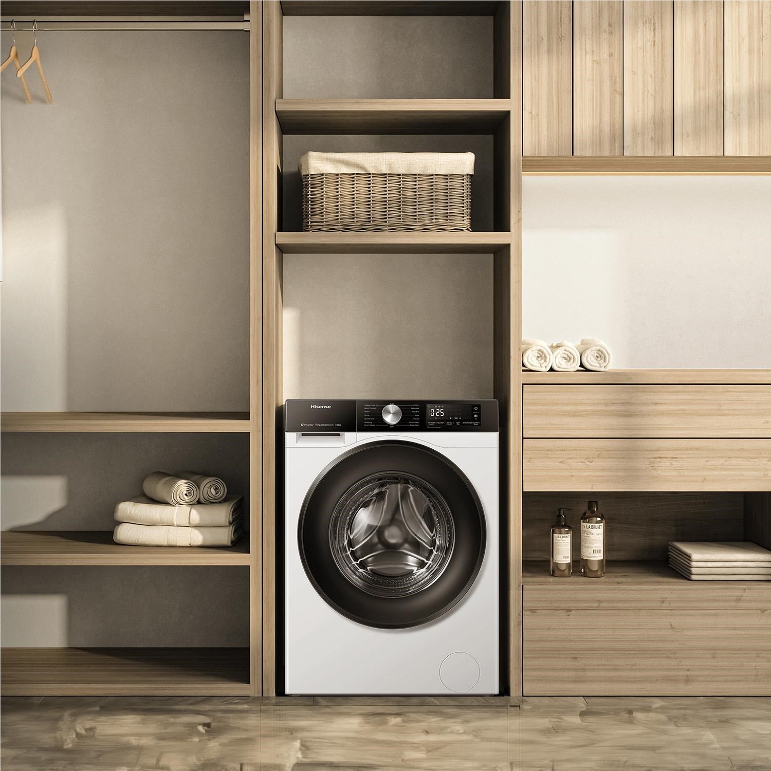 Hisense HWF3S7514X Series 3S 7.5kg Front Load Washing Machine (White)