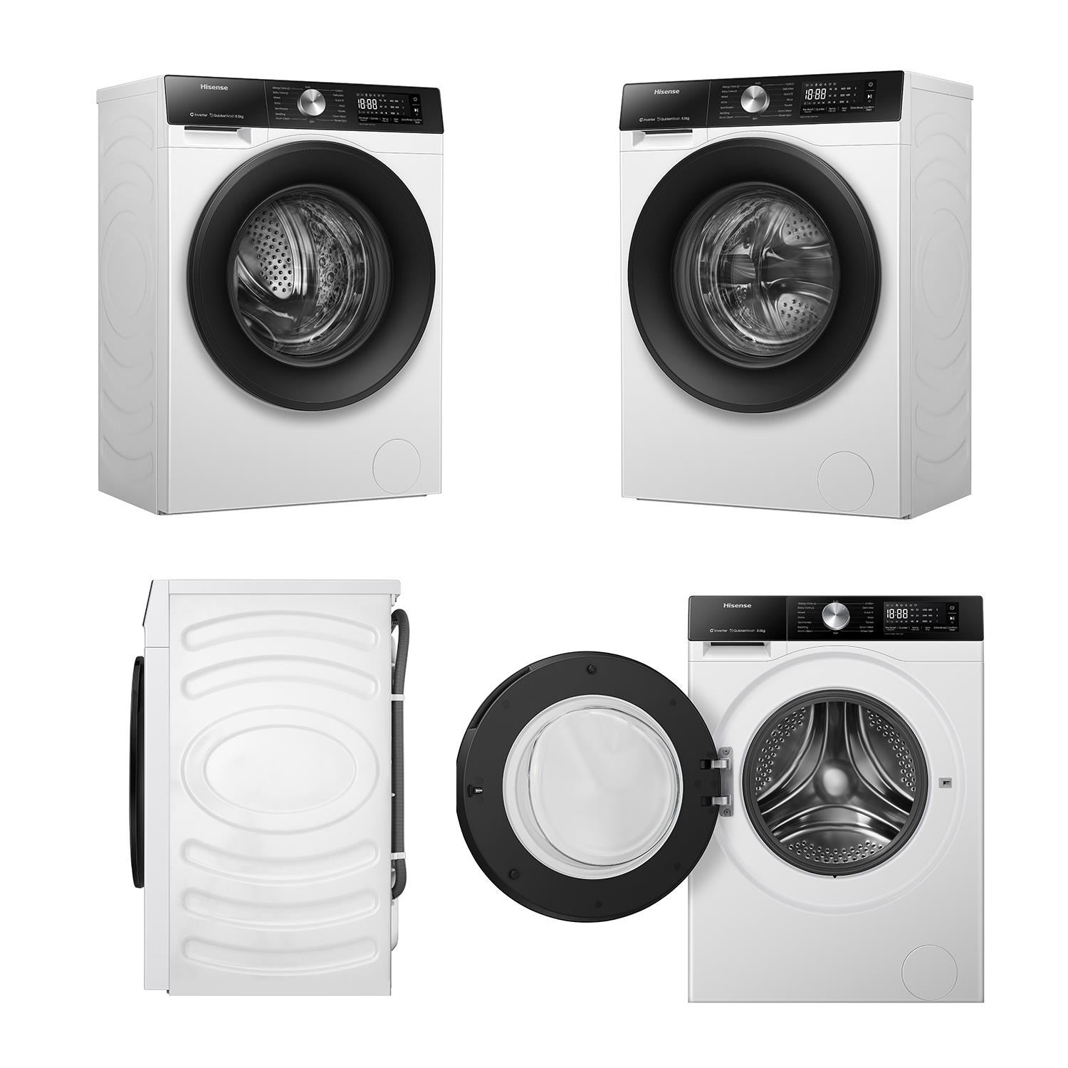 Hisense HWF3S8514X Series 3S 8.5kg Front Load Washing Machine (White)