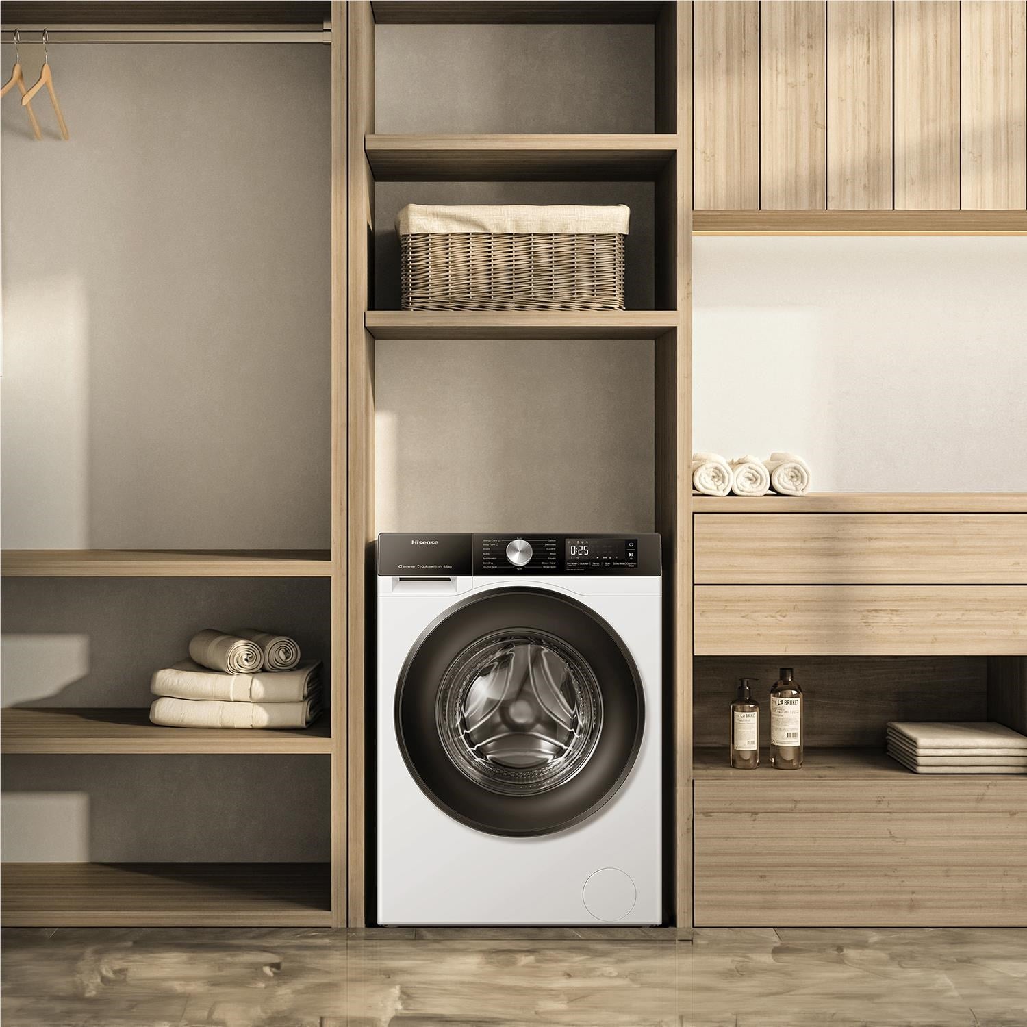 Hisense HWF3S8514X Series 3S 8.5kg Front Load Washing Machine (White)