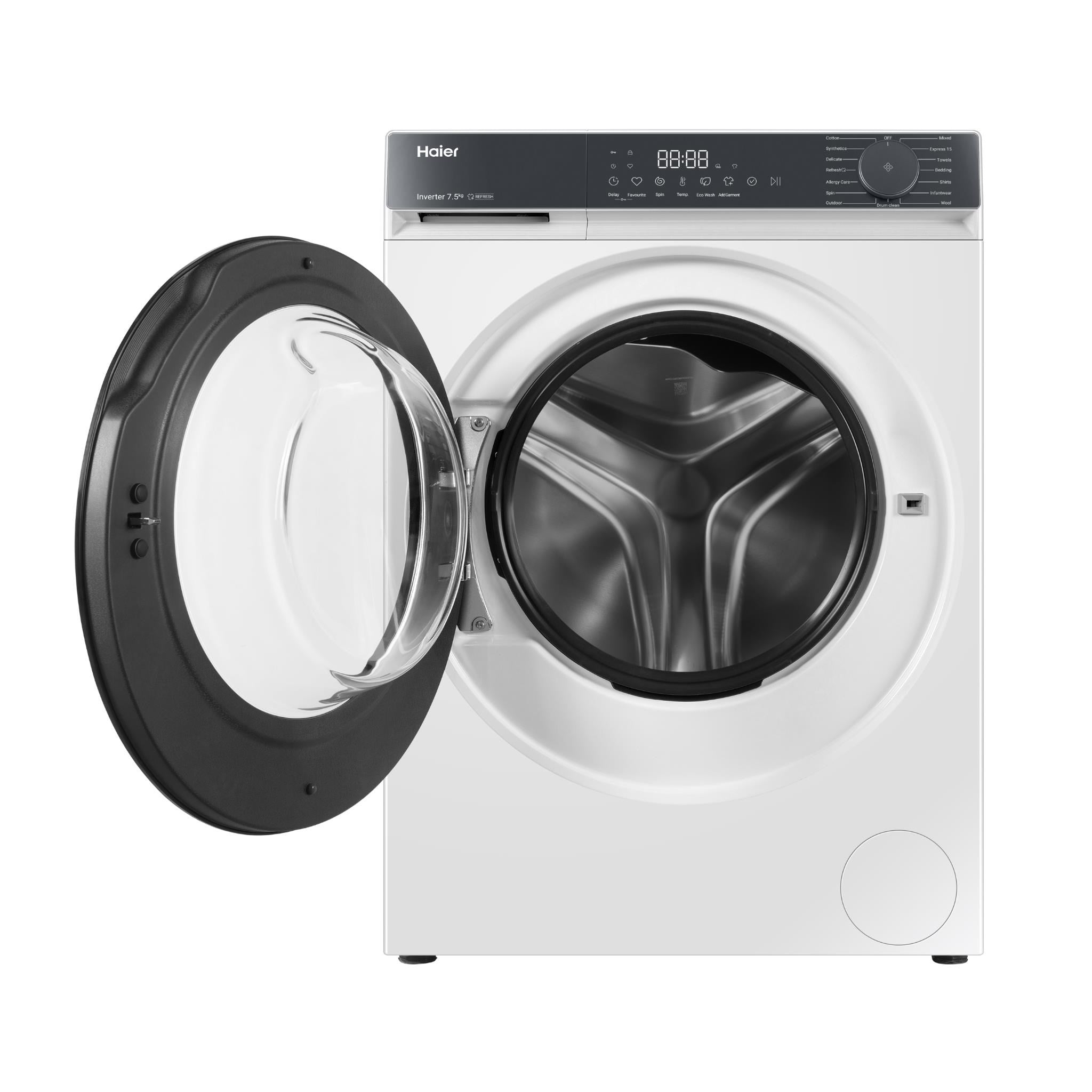 Haier HWF75KW1 300 Series 7.5kg Front Load Washer (White)
