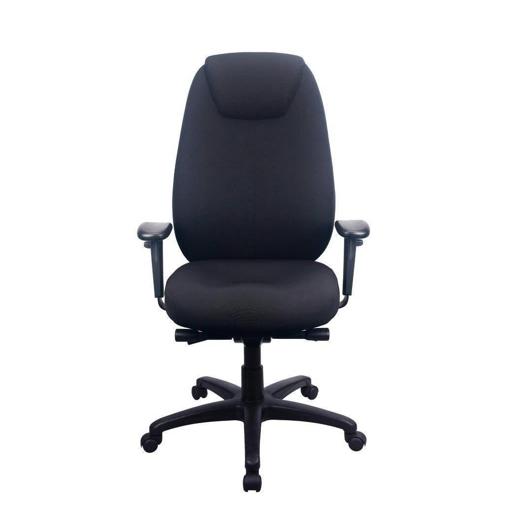 TEMPUR TP6400 Ergonomic Fabric Swivel Office Chair (Black)
