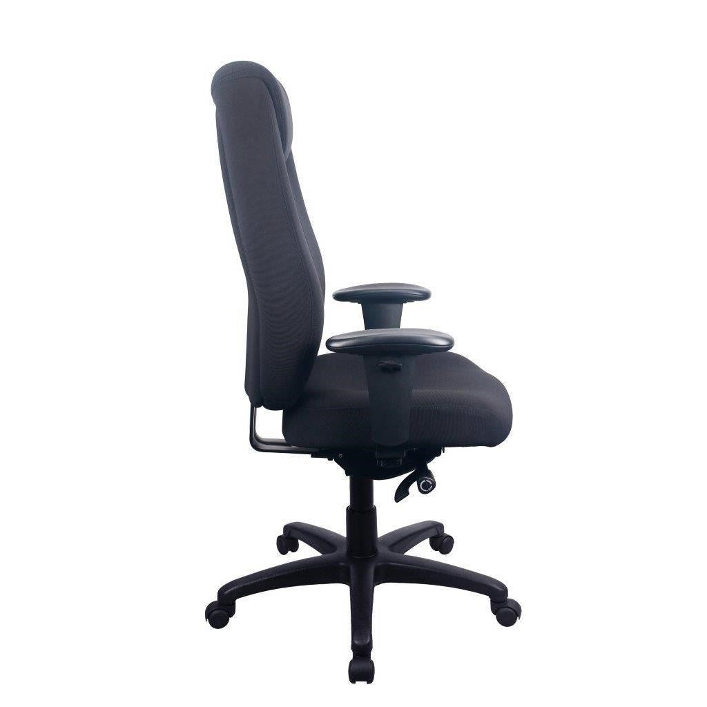 TEMPUR TP6400 Ergonomic Fabric Swivel Office Chair (Black)