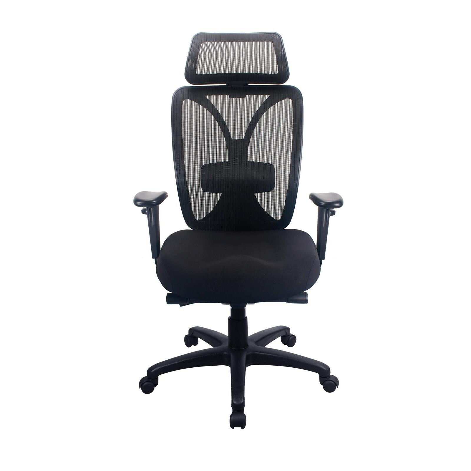 TEMPUR TP6450 Mesh Back Fabric Office Chair (Black)