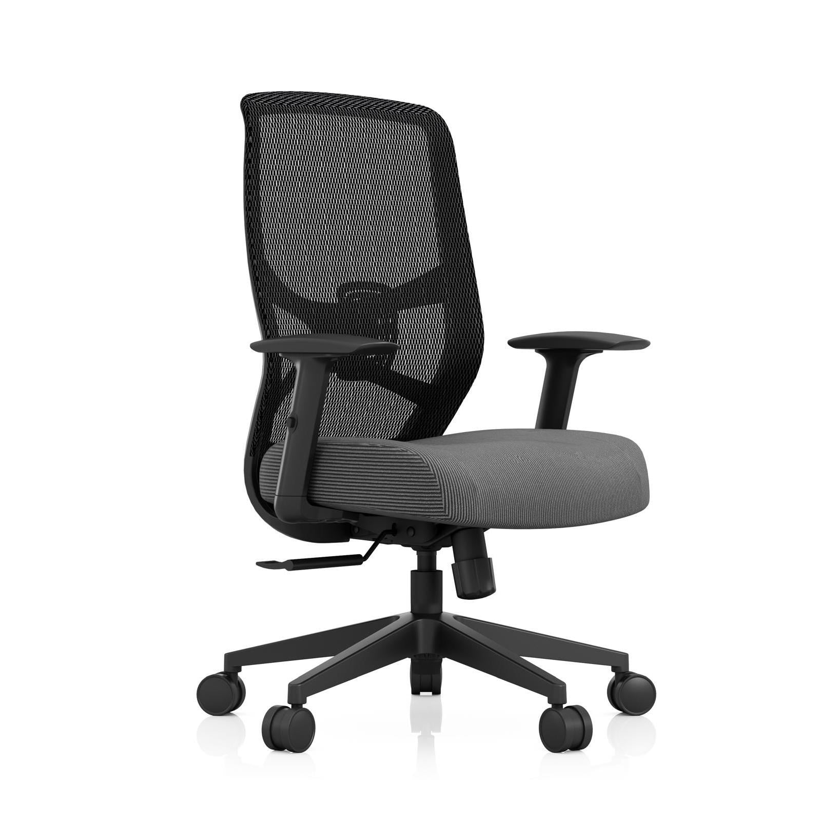 TEMPUR ProTask Mesh / Fabric Swivel Executive Office Chair (Black)