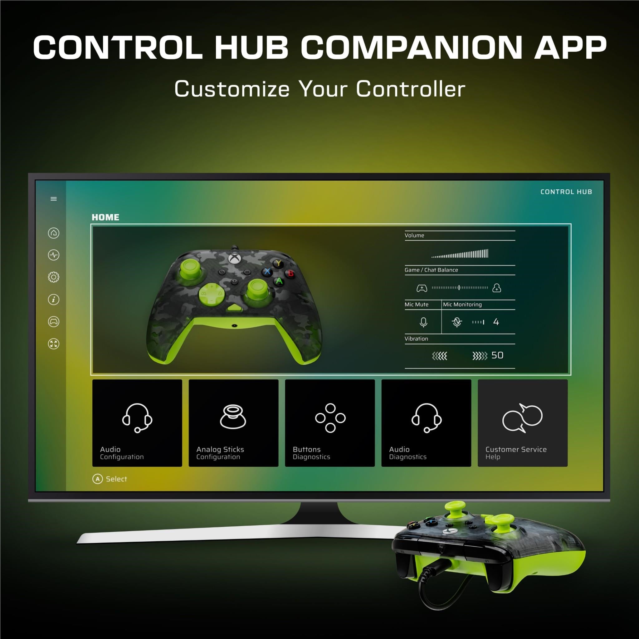 Turtle Beach Rematch Core Wired Controller (Ghost Black Camo/Yellow)