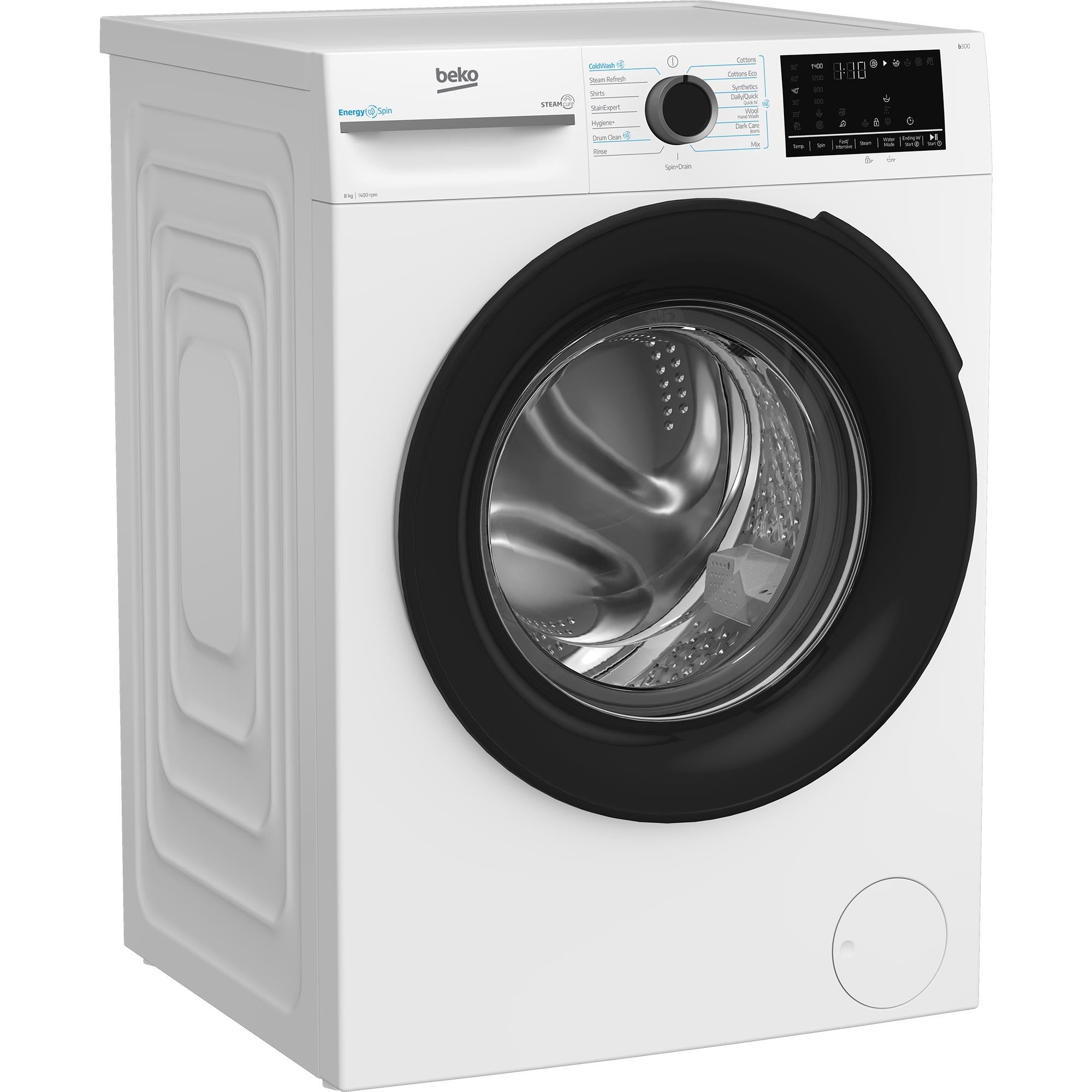 Beko BFLB8010W 8kg Front Load Washer with Steam