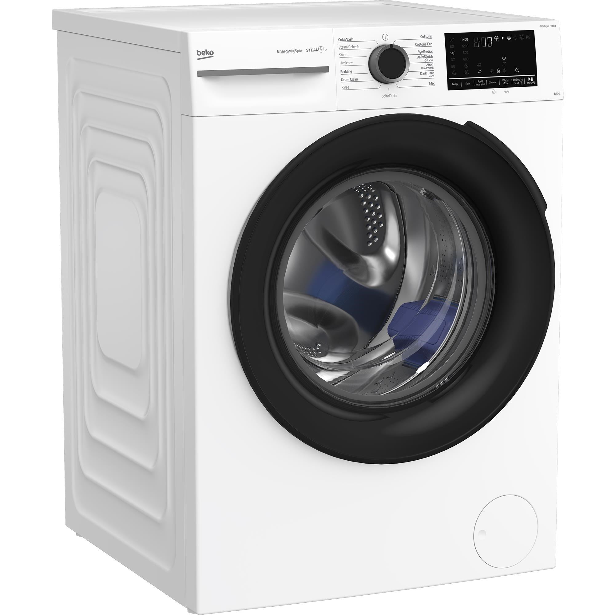 Beko BFLB1010W 10kg Front Load Washer with Steam