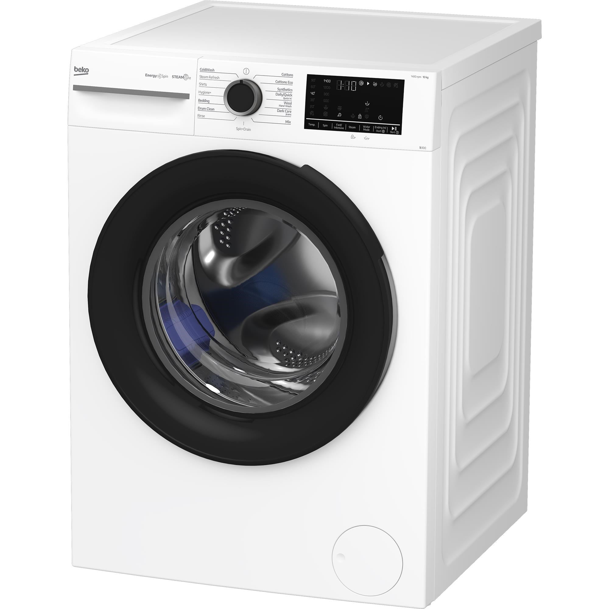 Beko BFLB1010W 10kg Front Load Washer with Steam