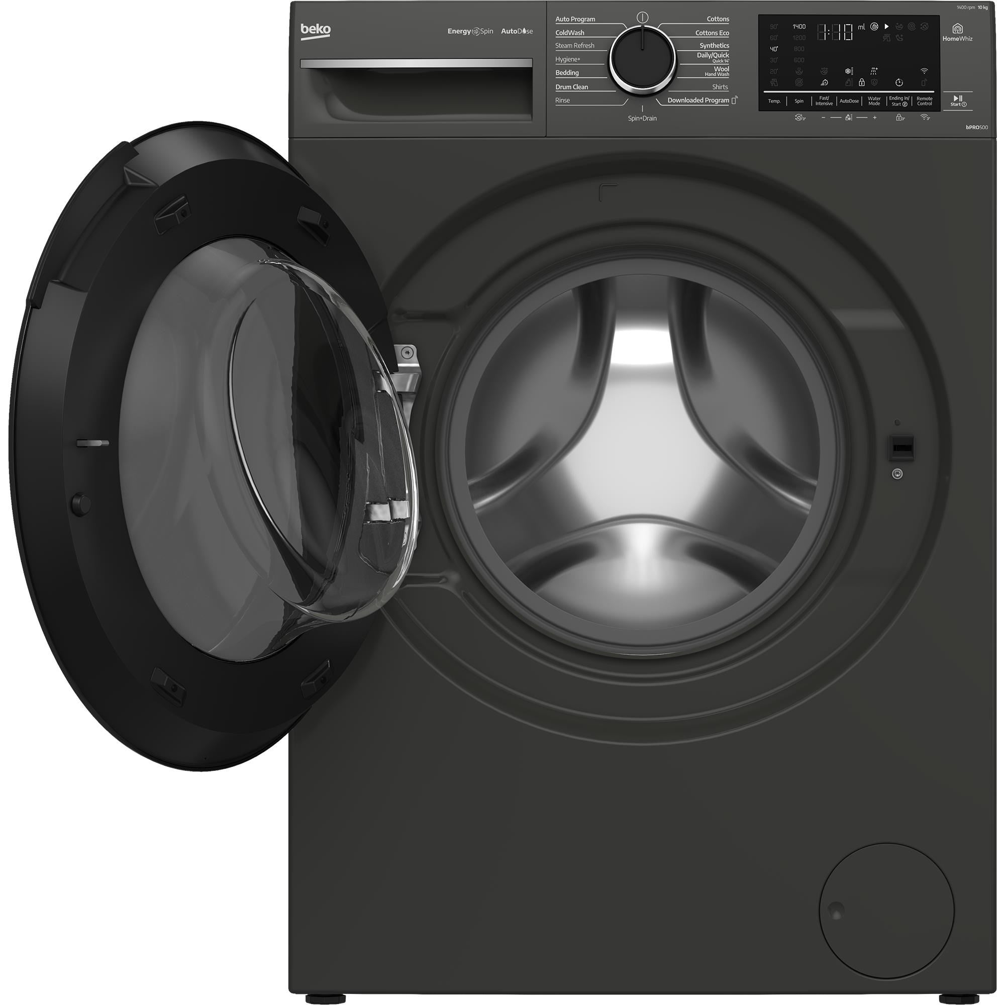 Beko BFLB103ADG 10kg Front Load Washing Machine with AutoDose and Steam