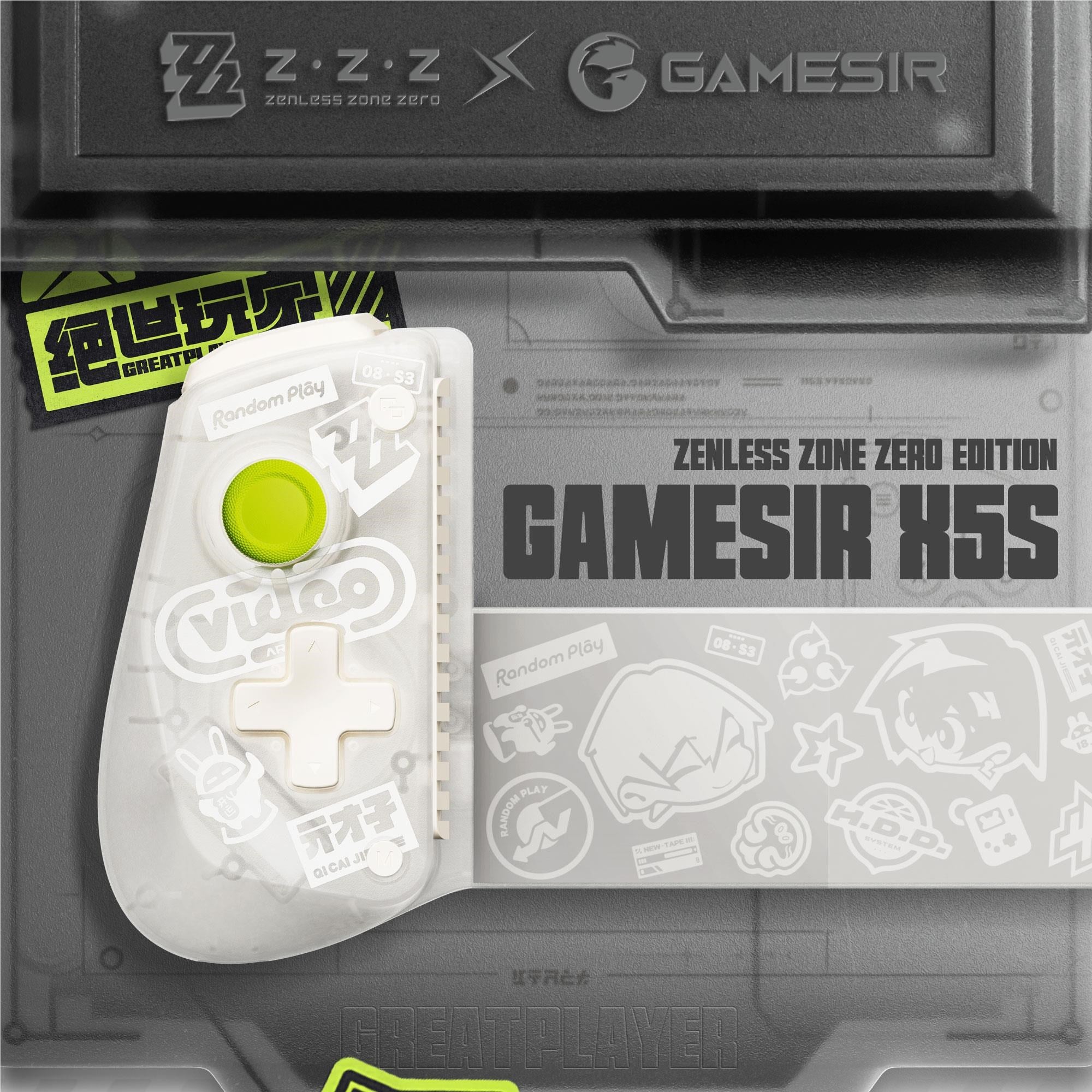GameSir X5s Zenless Zone Zero Edition Wireless Mobile Controller (Phantom Black)