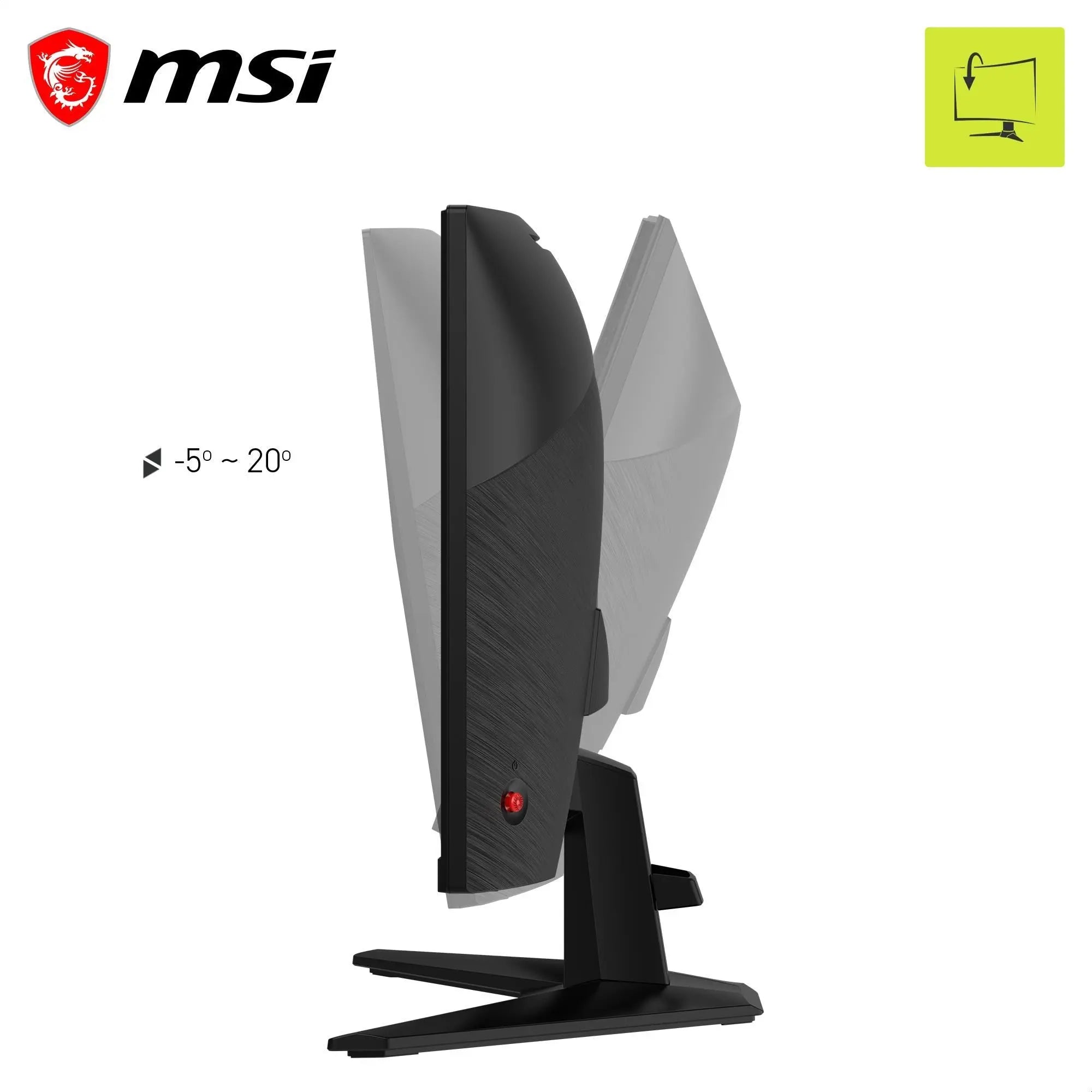 MSI MAG 245C 24' Full HD 240Hz Rapid VA Curved Gaming Monitor
