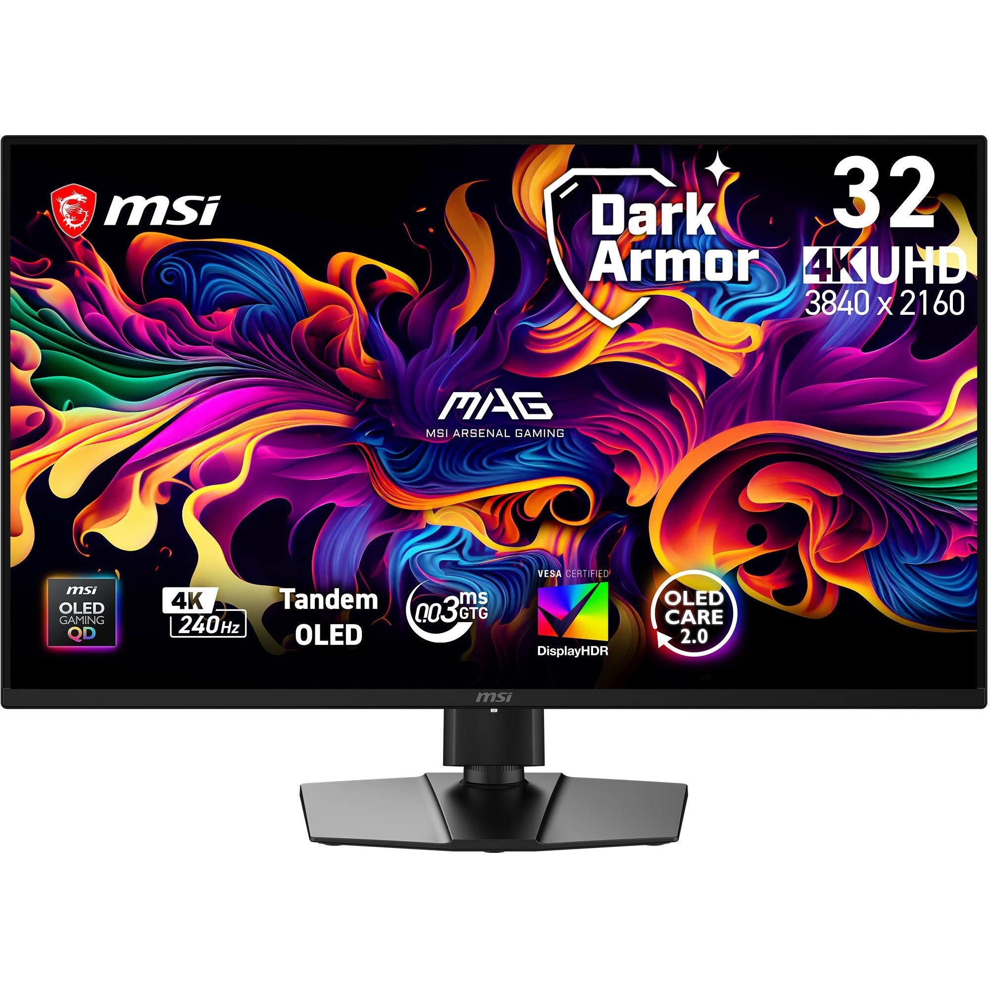 MSI MAG 321UP 32' 4K UHD 240Hz QD-OLED Gaming Monitor