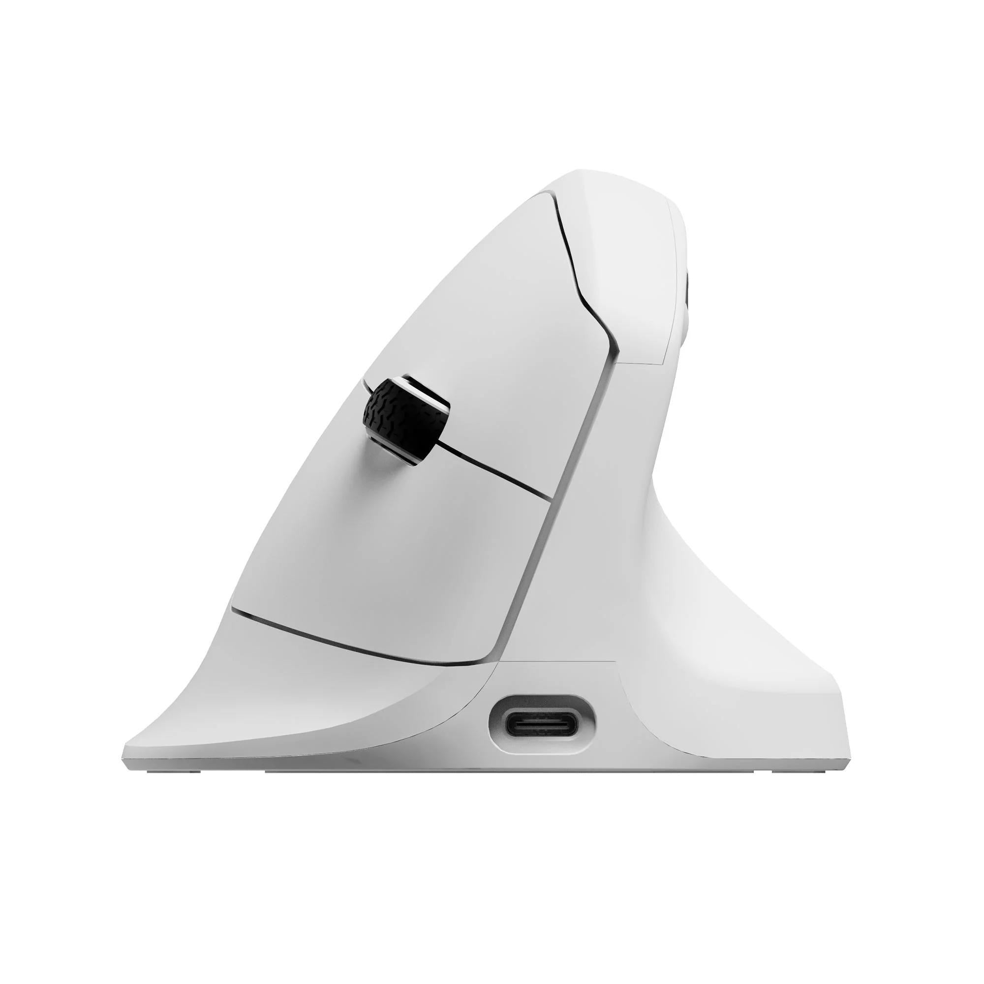 Keychron M5 PixArt 3950 8K Polling Rate Wireless Ergonomic Mouse (White)