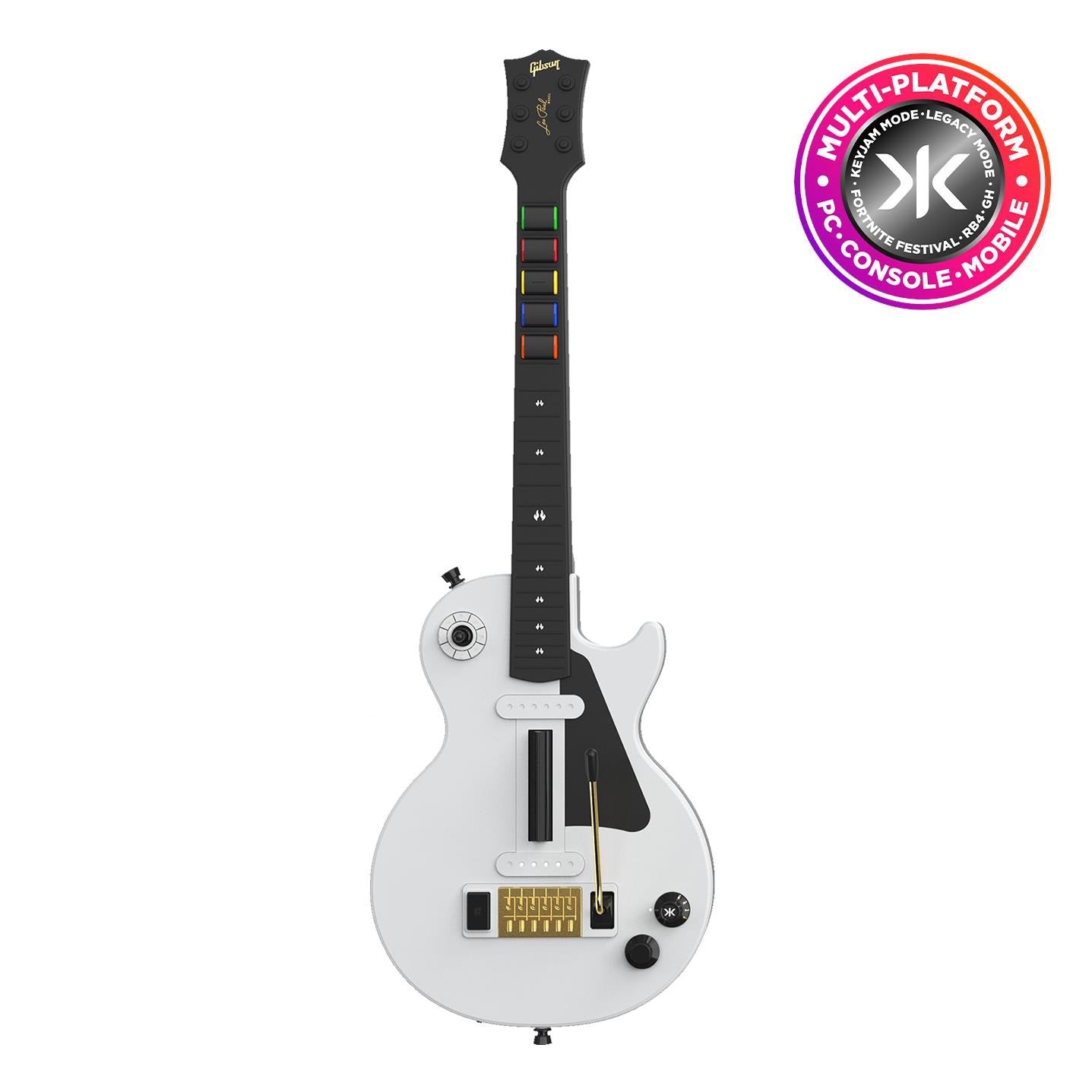 CRKD Gibson® Les Paul White Pro Edition Guitar Controller - OG Neck