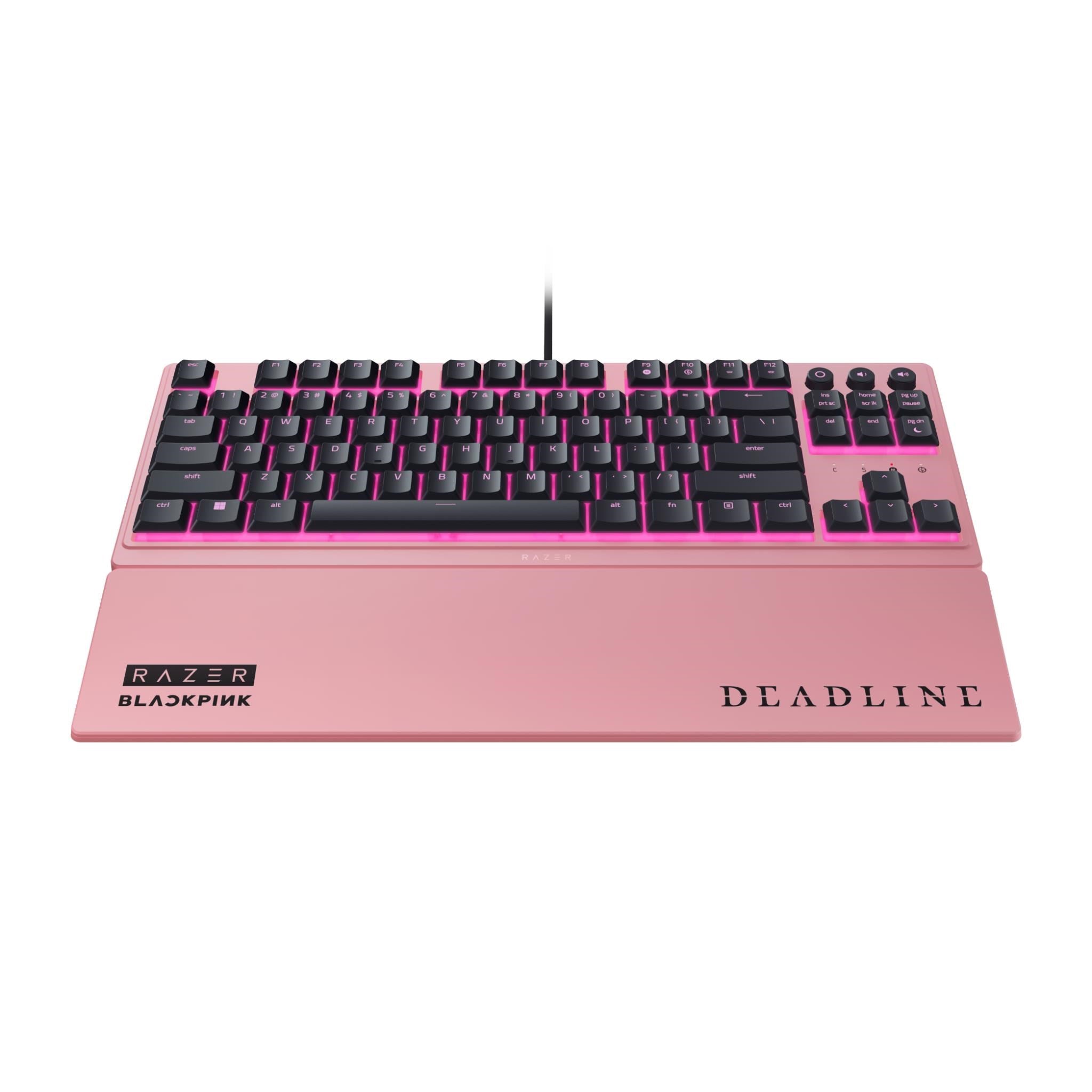 Razer Ornata V3 Tenkeyless Low Profile Gaming Keyboard Blackpink Edition (Pink)