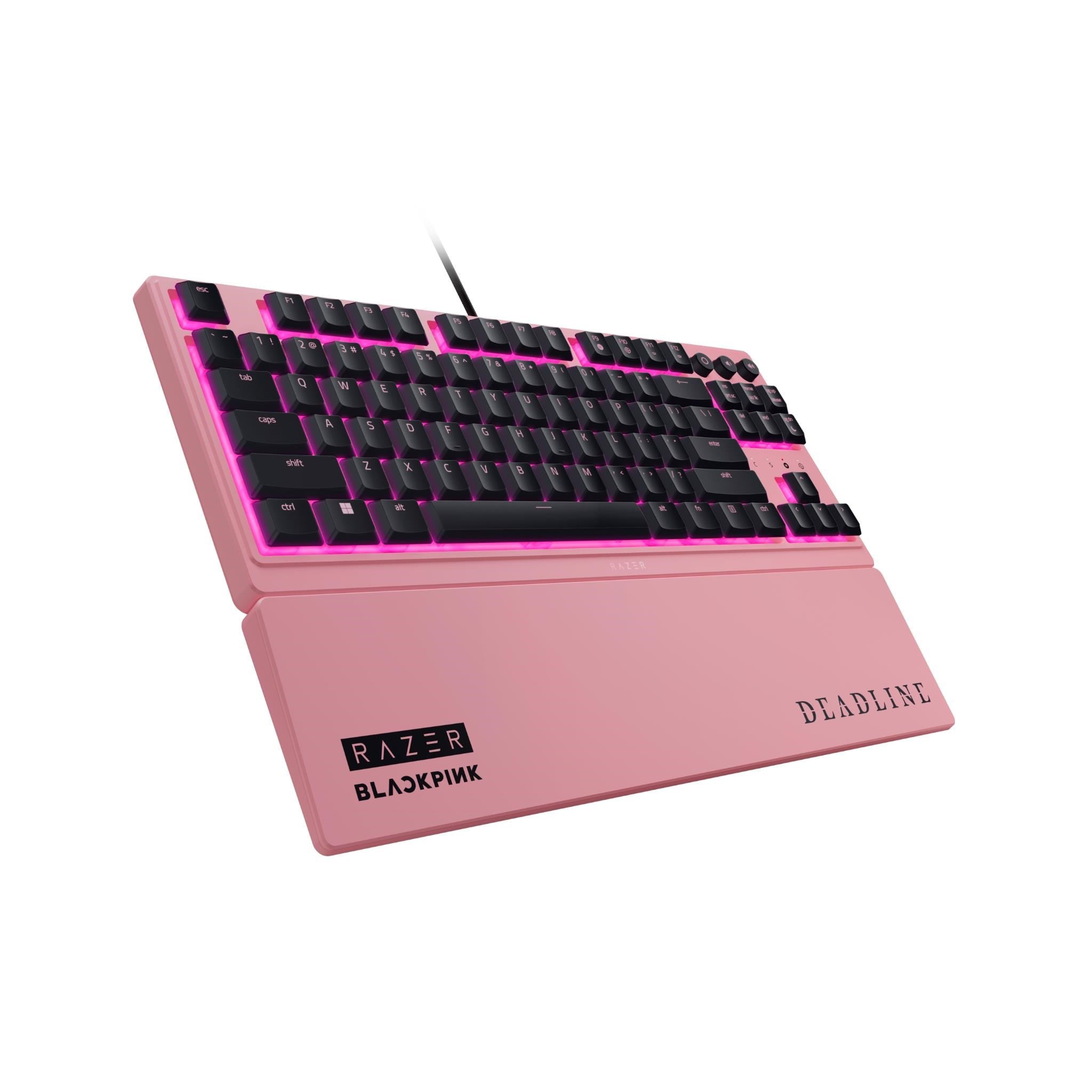 Razer Ornata V3 Tenkeyless Low Profile Gaming Keyboard Blackpink Edition (Pink)