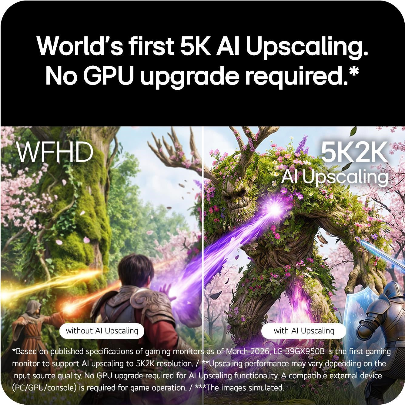 LG UltraGear 39” 5K/2K Dual Mode 165Hz/330Hz OLED Gaming Monitor