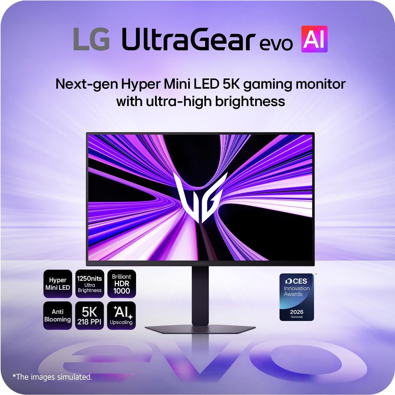 LG UltraGear Evo AI 27' Dual Mode 5K 165Hz/QHD 330Hz Mini LED Gaming Monitor