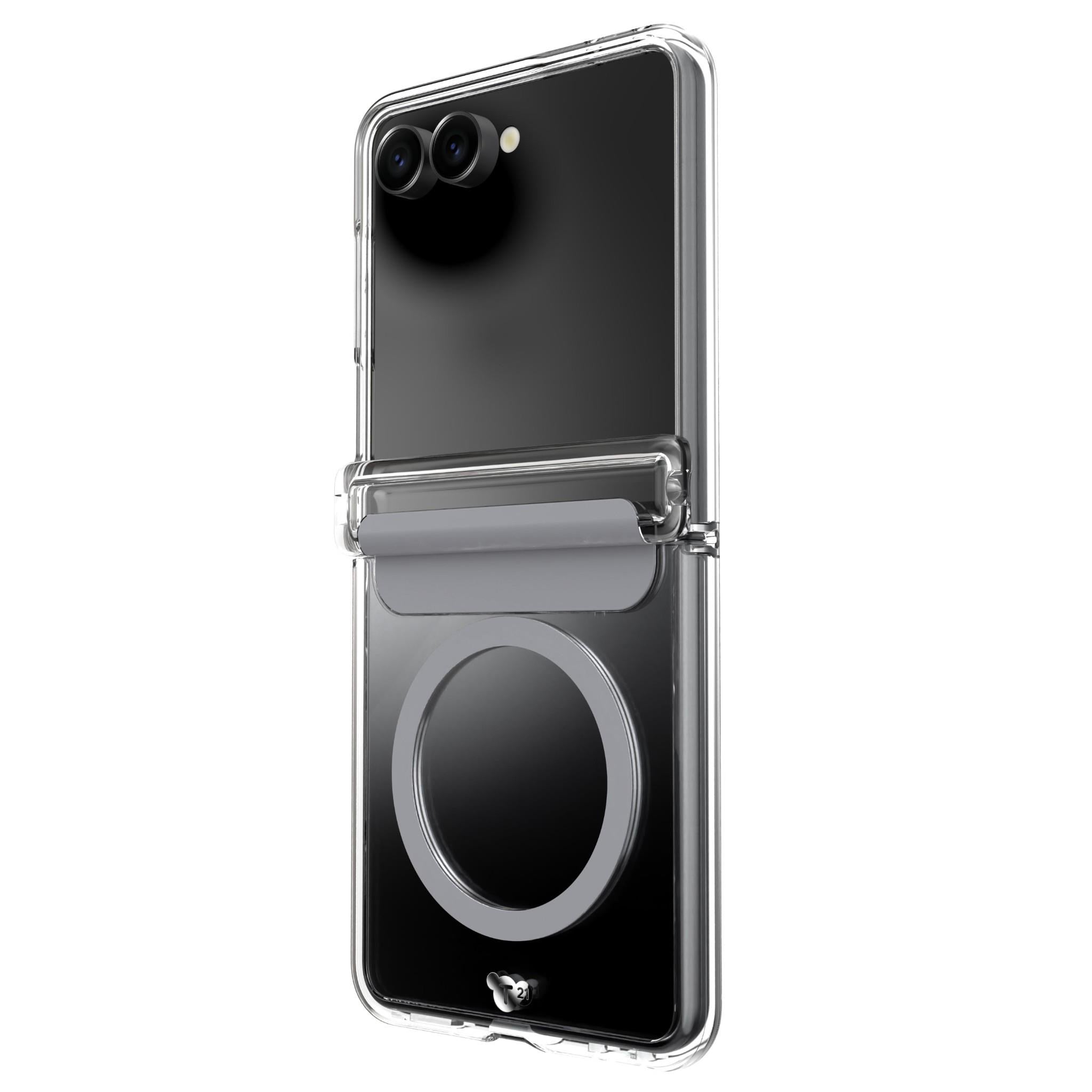Tech21 EvoClear Case with Magnet for Galaxy Z Flip8 (Clear)