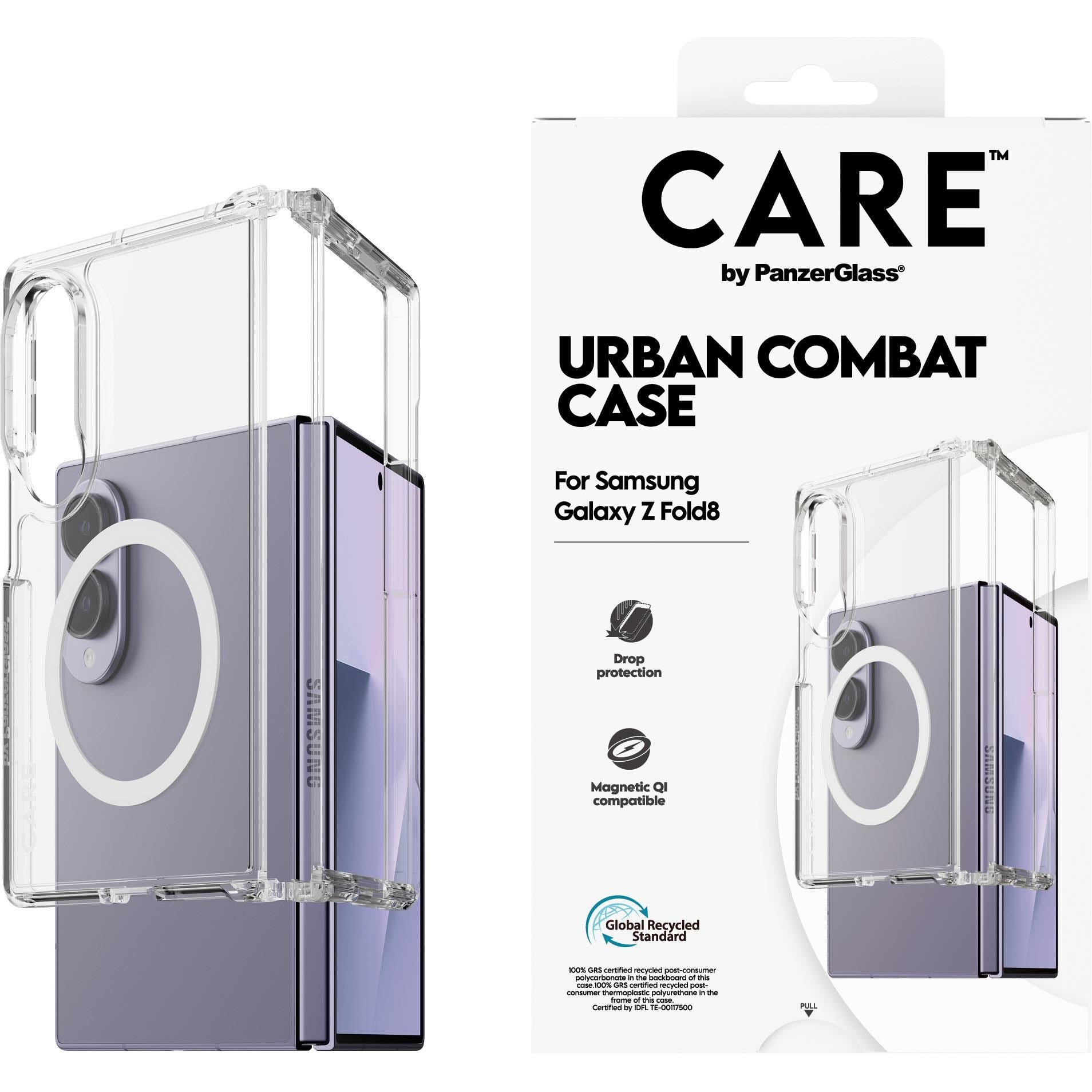 CARE by PanzerGlass Urban Combat Case for Galaxy Z Fold8 (Clear)