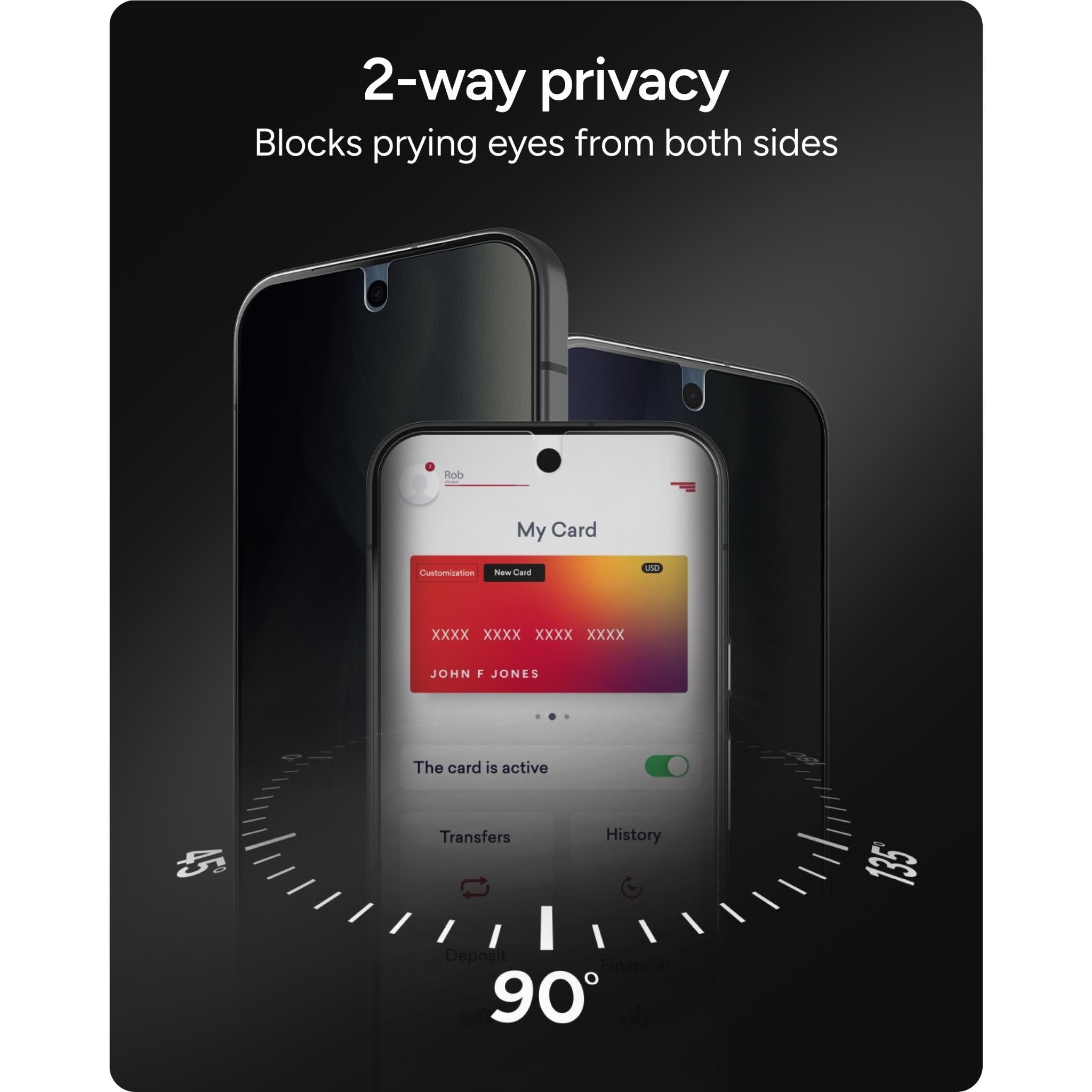 ZAGG InvisibleShield Glass Elite Privacy Screen Protector for Pixel 11 Pro XL