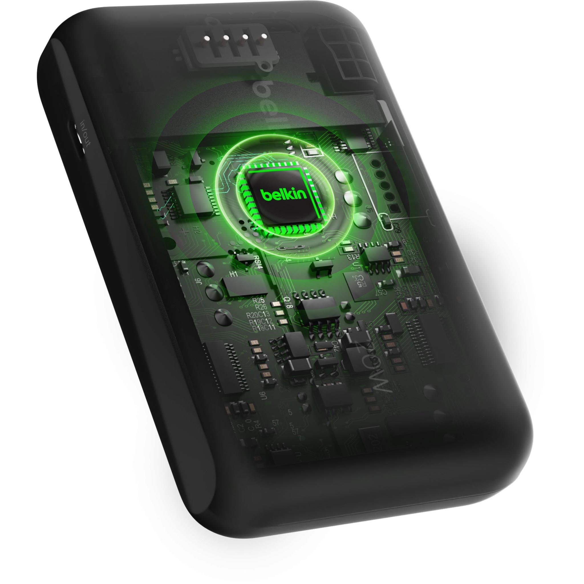 Belkin BoostCharge 10K Power Bank with integrated Cable (Black)