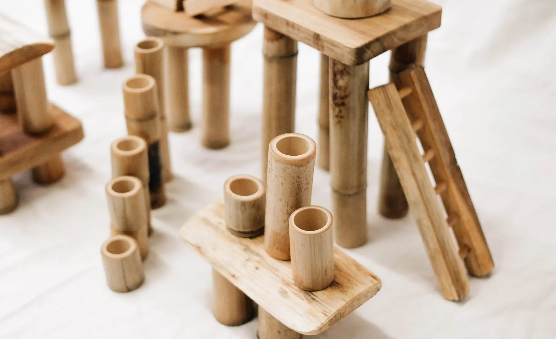 Bamboo building set 50 pcs Wholesale Hub