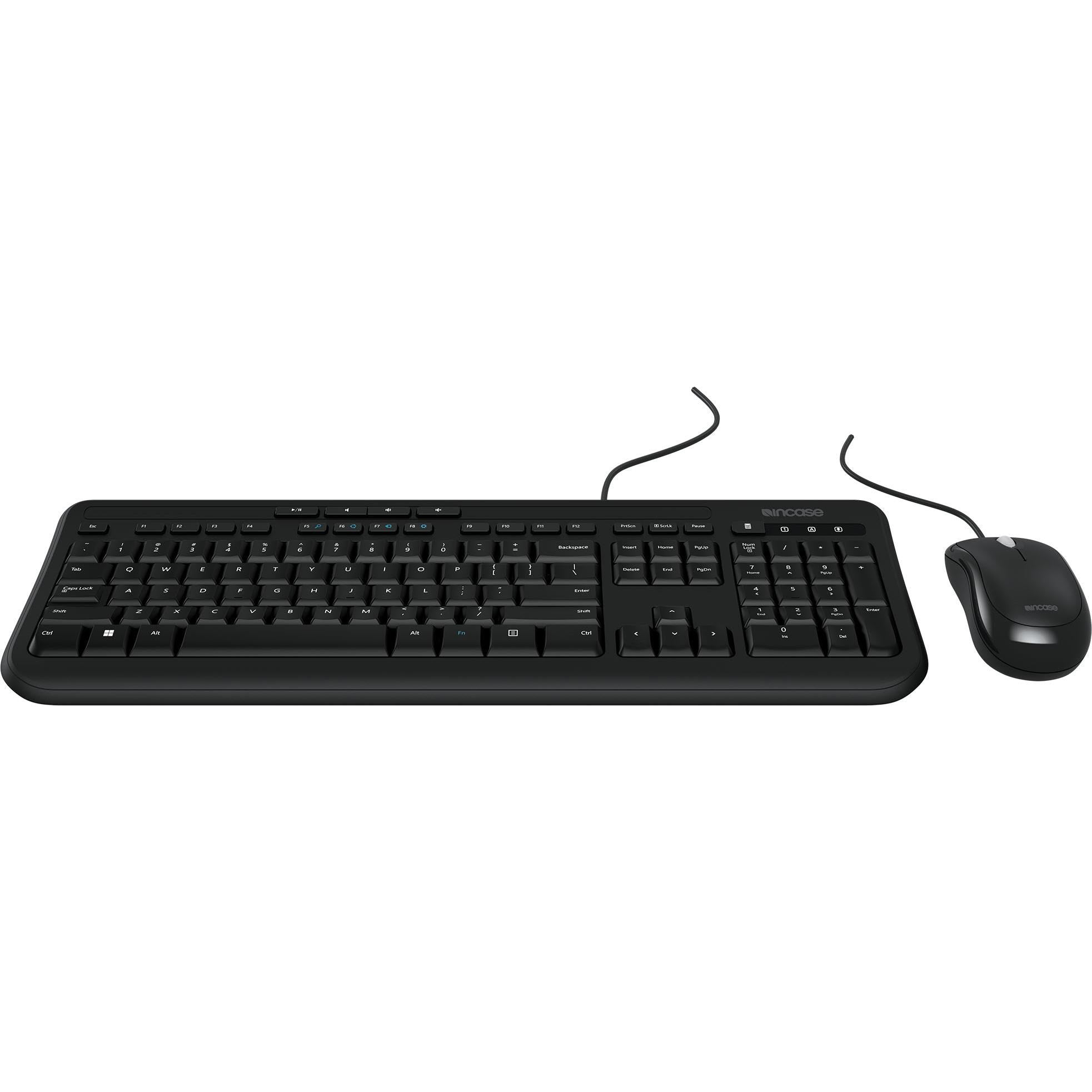 Incase Wired Desktop 600 Keyboard & Mouse Combo Designed by Microsoft (Black)