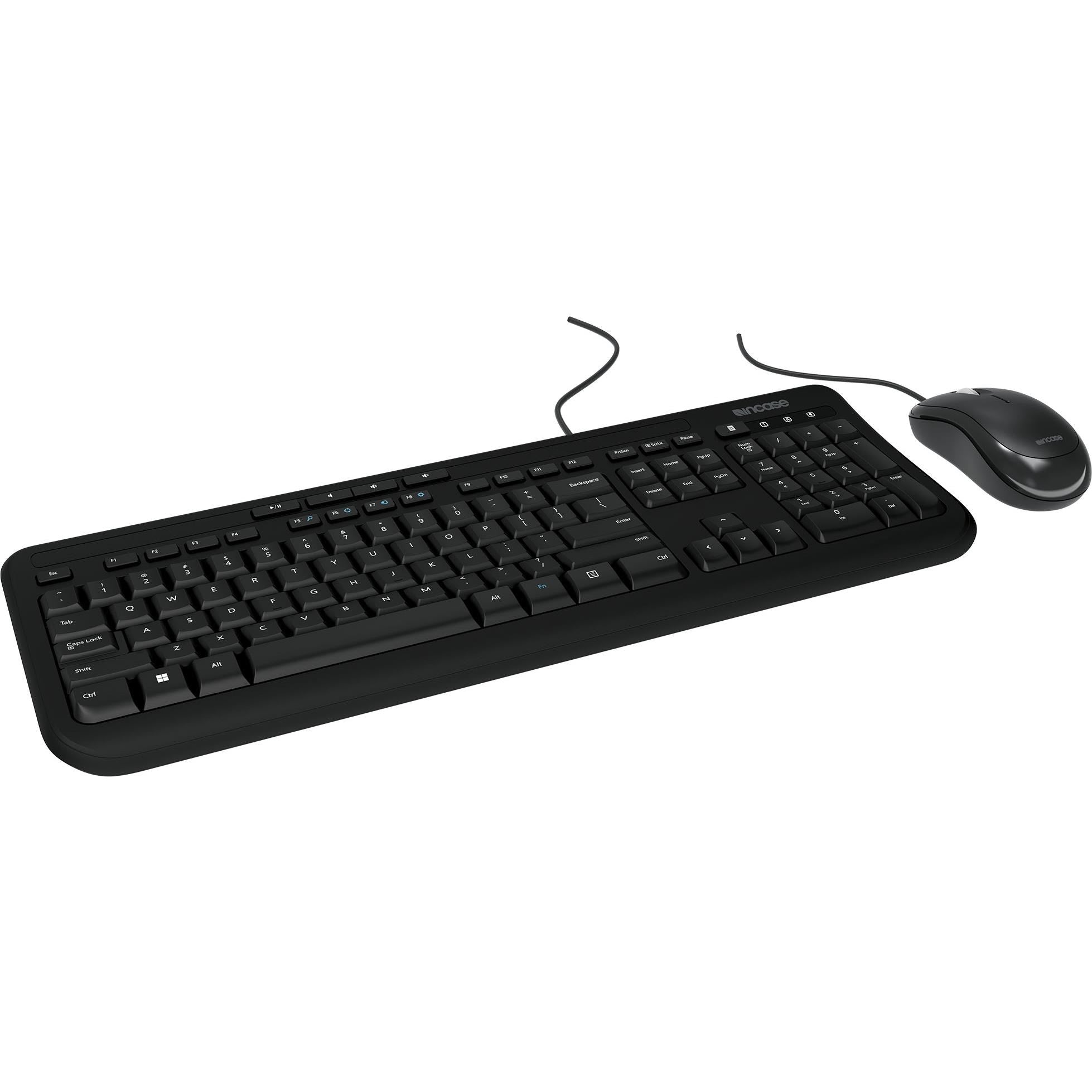 Incase Wired Desktop 600 Keyboard & Mouse Combo Designed by Microsoft (Black)