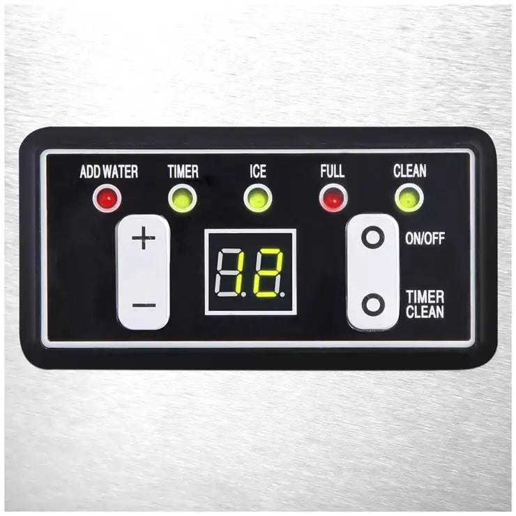 Devanti Stainless Steel Commercial Ice Maker