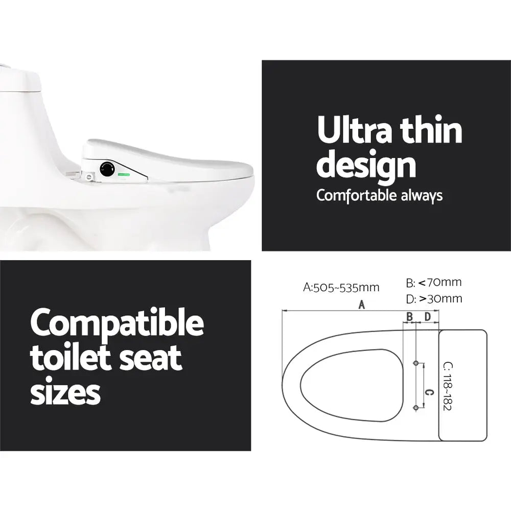 Cefito Non Electric Bidet Toilet Seat Cover Bathroom Spray Water Wash D Shape Wholesale Hub
