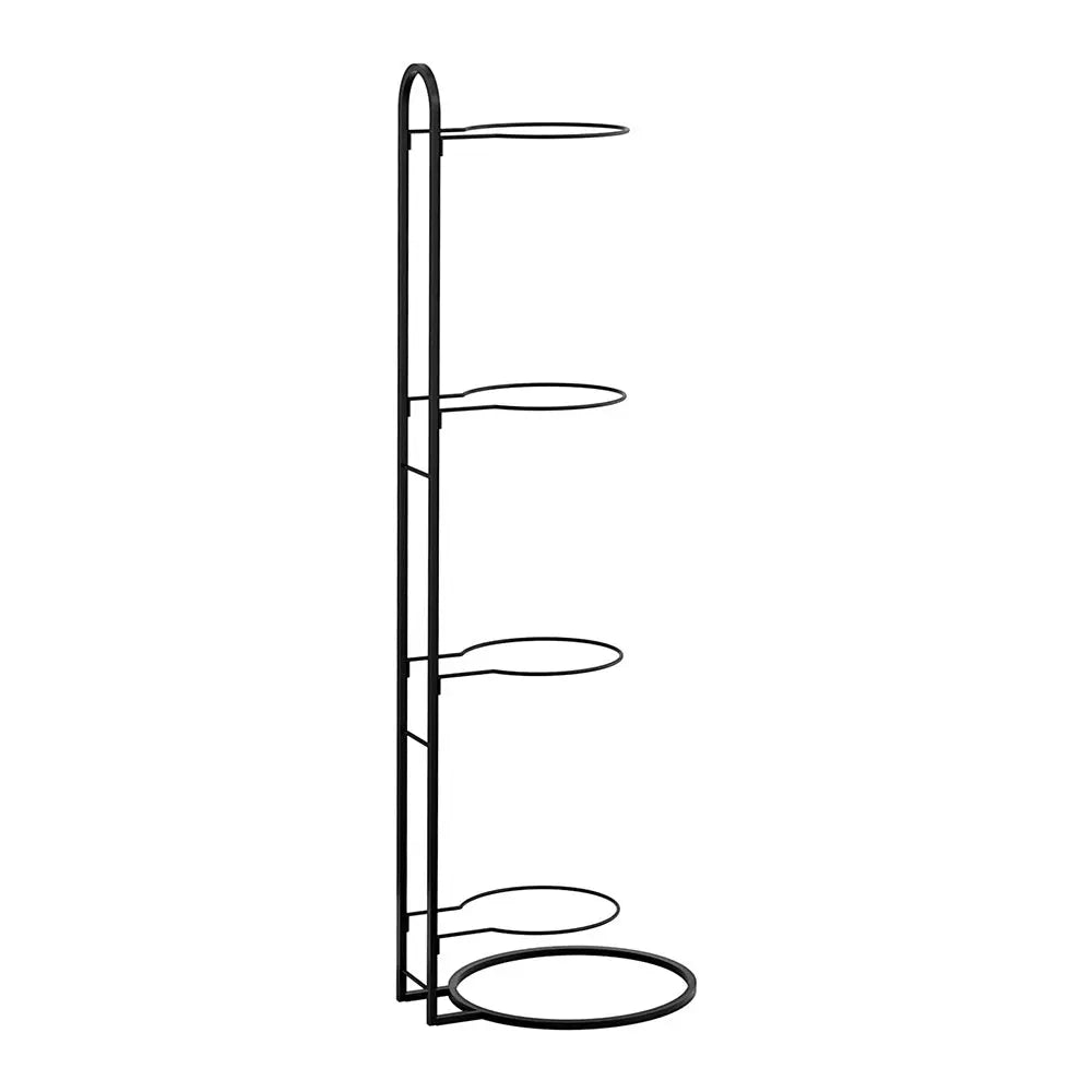 Everfit Ball Storage Rack Sports Equipment Organizer 4-Tier Holder for Garage Gym Black Wholesale Hub