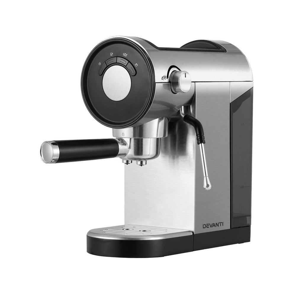 Devanti 20 Bar Coffee Machine Espresso Cafe Maker Wholesale Hub