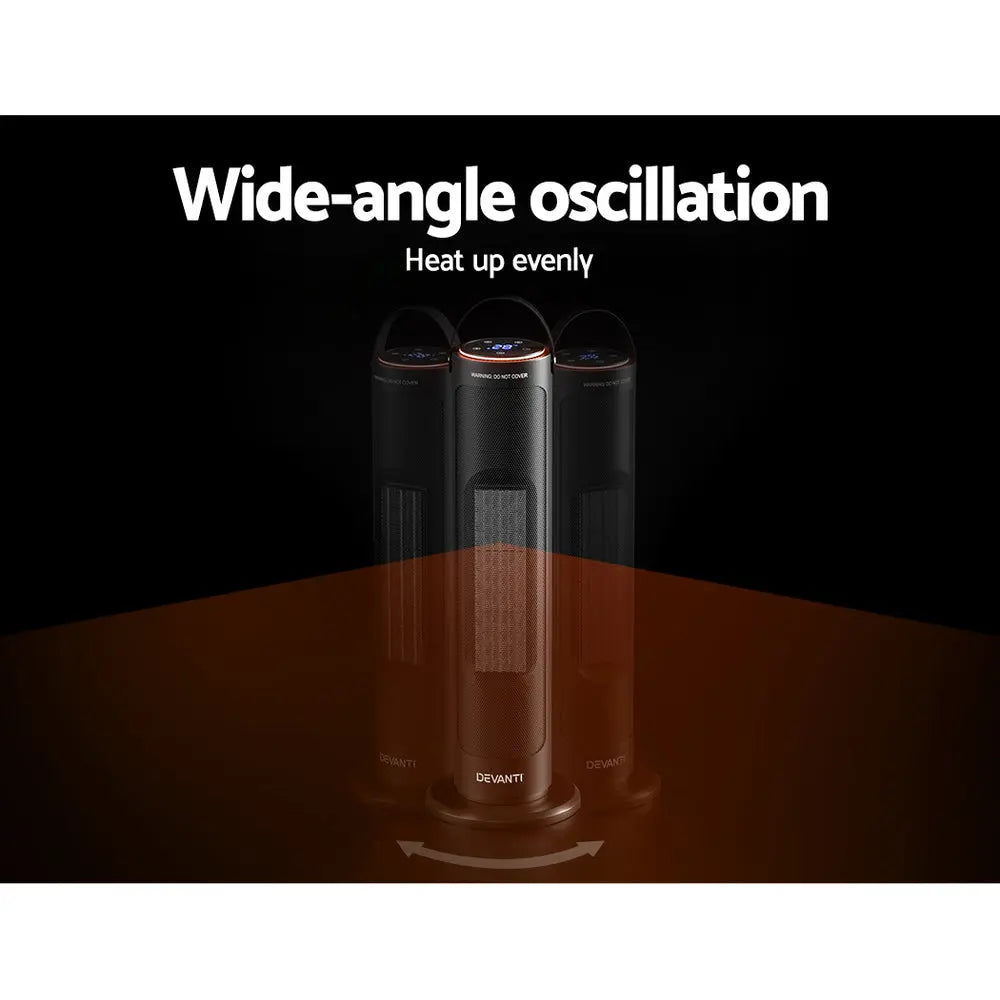 Devanti Ceramic Tower Heater 2000W Wholesale Hub
