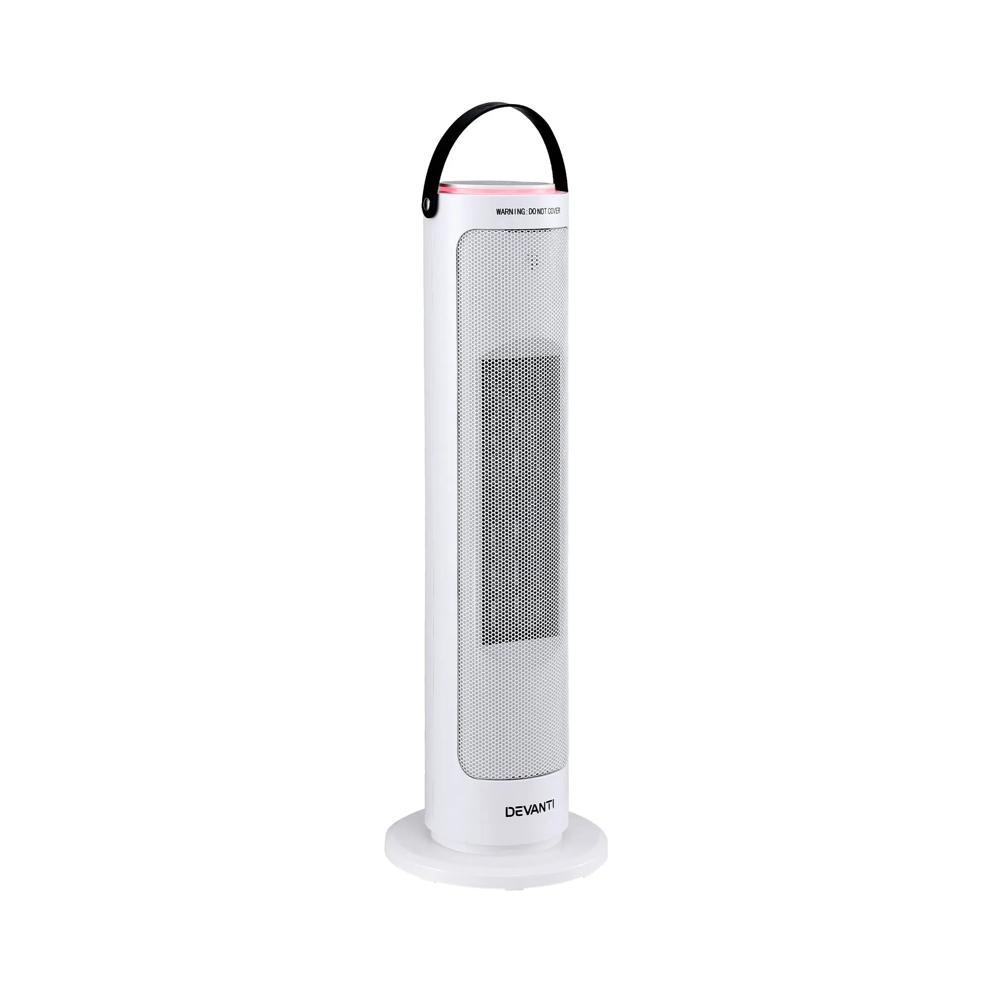 Devanti 2000W Ceramic Tower Heater Space Heaters Oscillating Indoor White Wholesale Hub