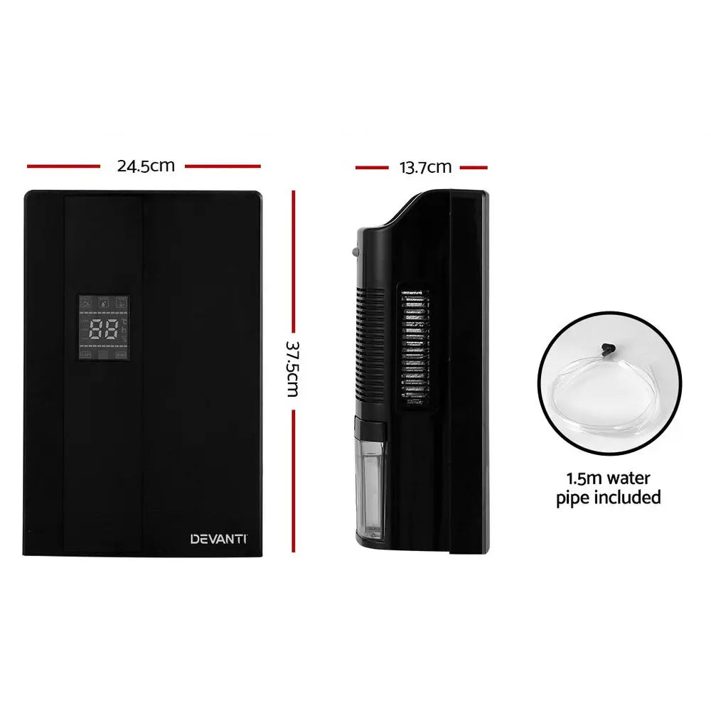 Devanti Dehumidifier 2L Air Purifier Black Wholesale Hub