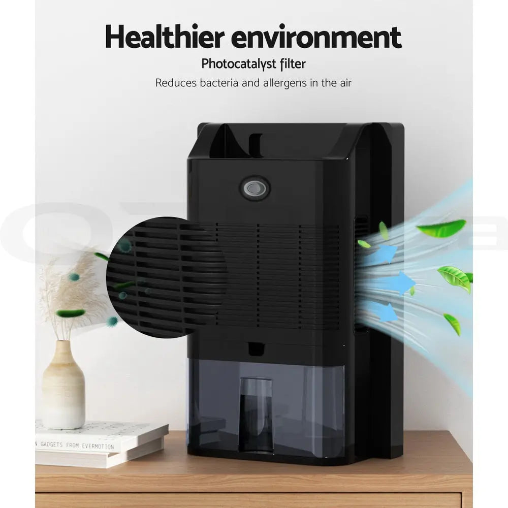 Devanti Dehumidifier 2L Air Purifier Black Wholesale Hub