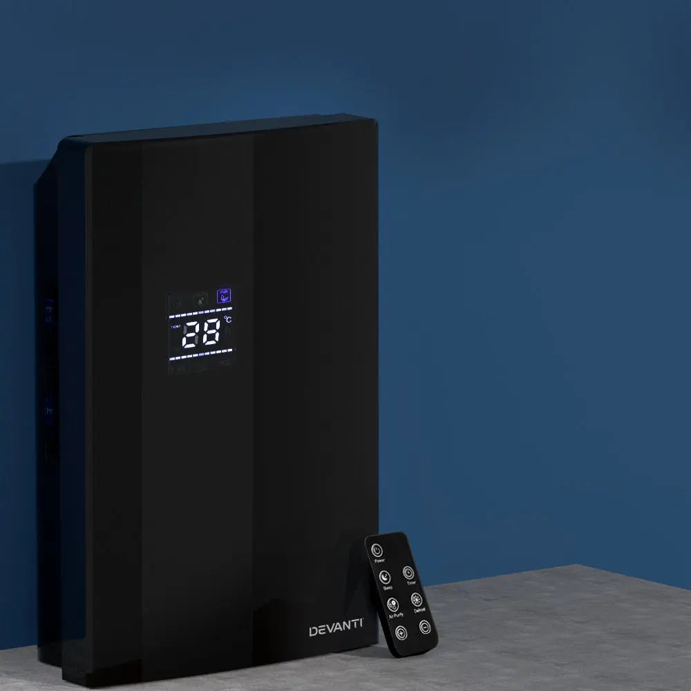 Devanti Dehumidifier 2L Air Purifier Black Wholesale Hub