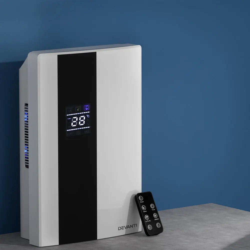 Devanti Dehumidifier 2L Air Purifier White Wholesale Hub