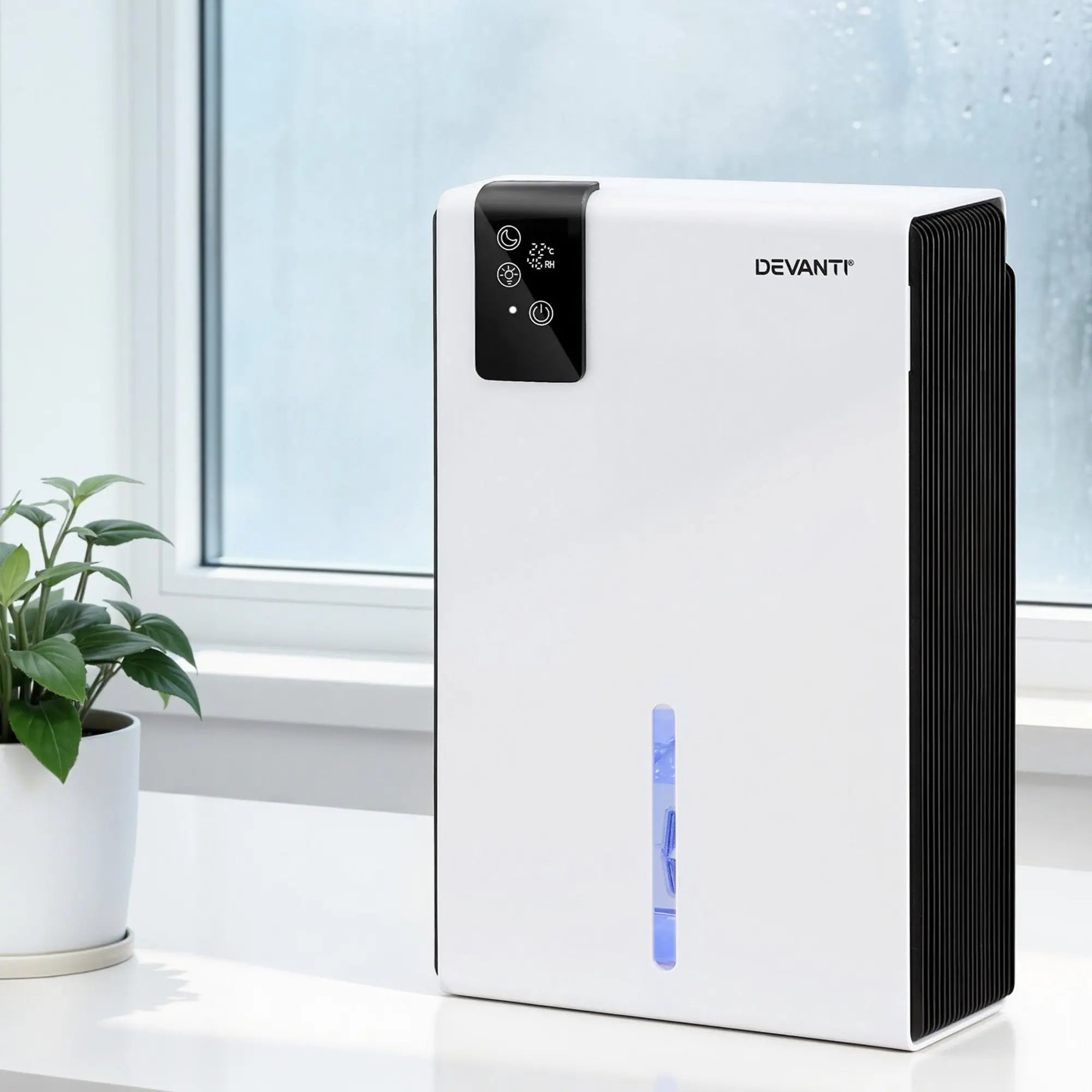 DEVANTI 2000ml Portable Dehumidifier Moisture Absorber Home Bedroom Quiet Remote Wholesale Hub