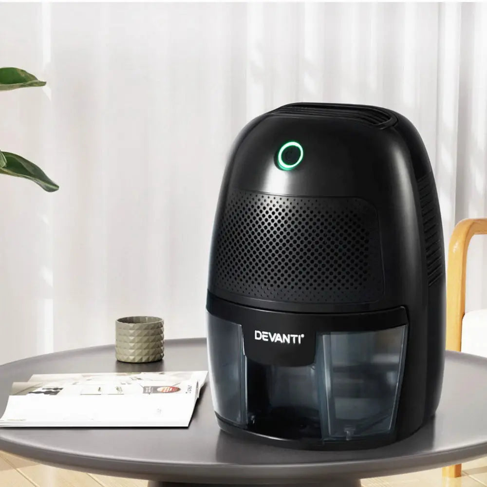 Devanti Dehumidifier 600ML Air Purifier Black Wholesale Hub