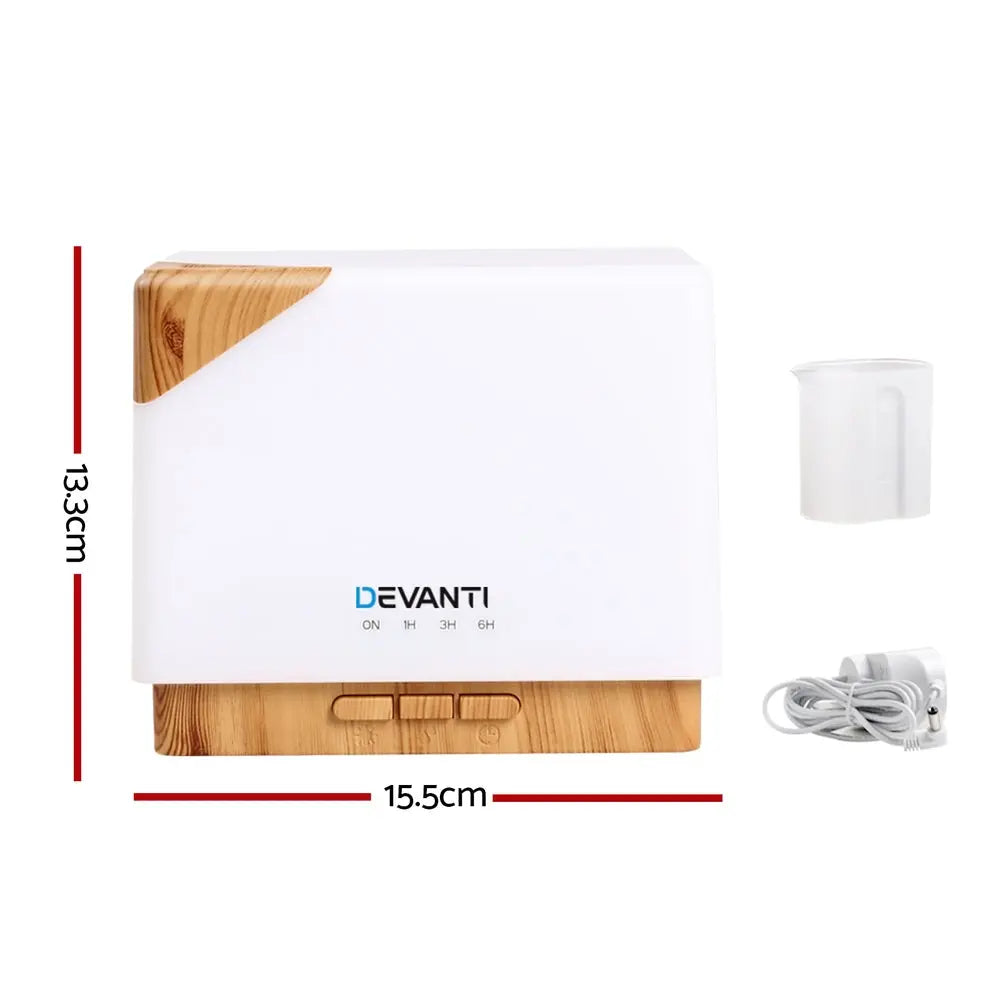 Devanti Aroma Diffuser Aromatherapy Humidifier 600ml Wholesale Hub