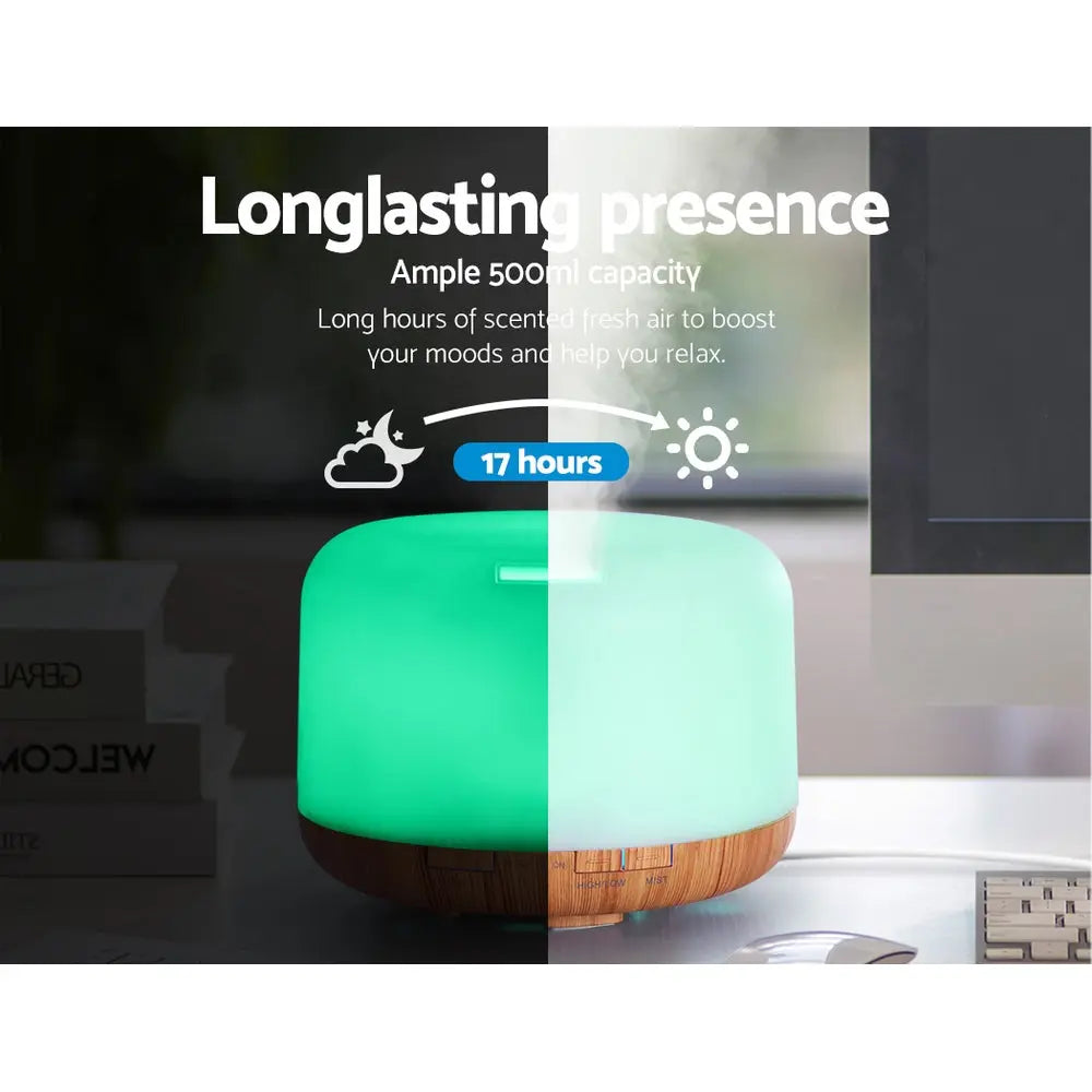 Devanti Aroma Diffuser Aromatherapy Humidifier 500ml Wholesale Hub