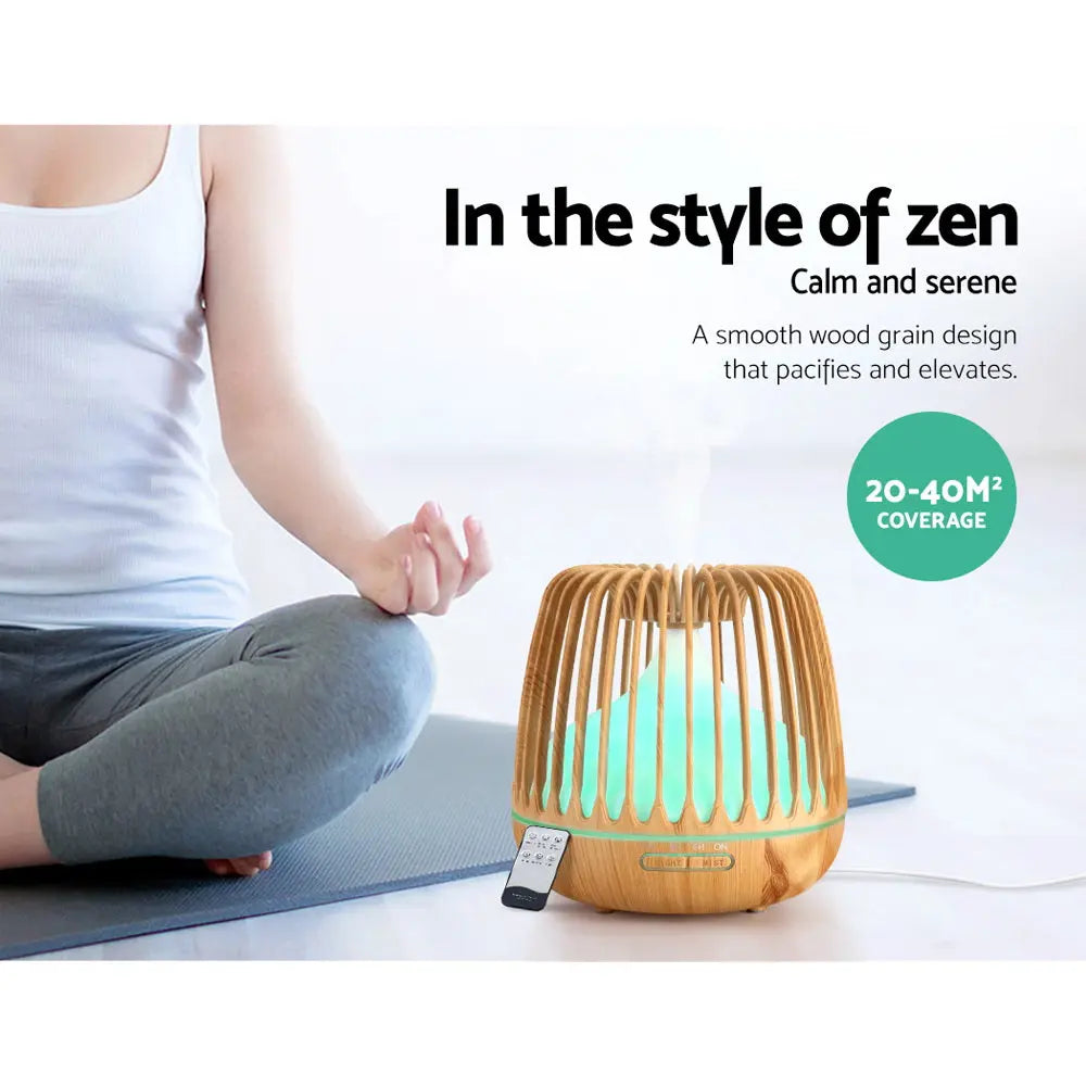 Devanti Aroma Diffuser Aromatherapy Remote 500ml Wholesale Hub