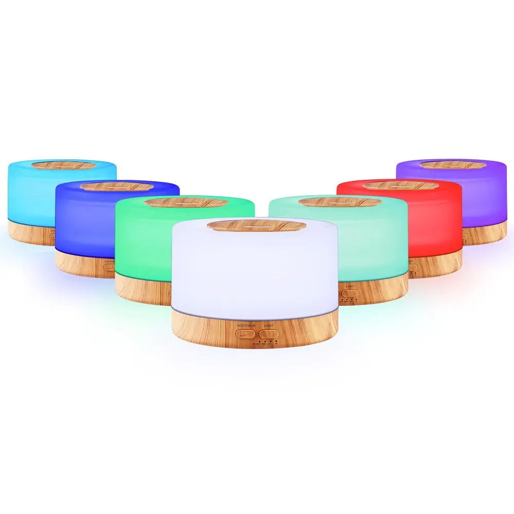Devanti Aroma Diffuser Aromatherapy Light Wood 500ml Wholesale Hub