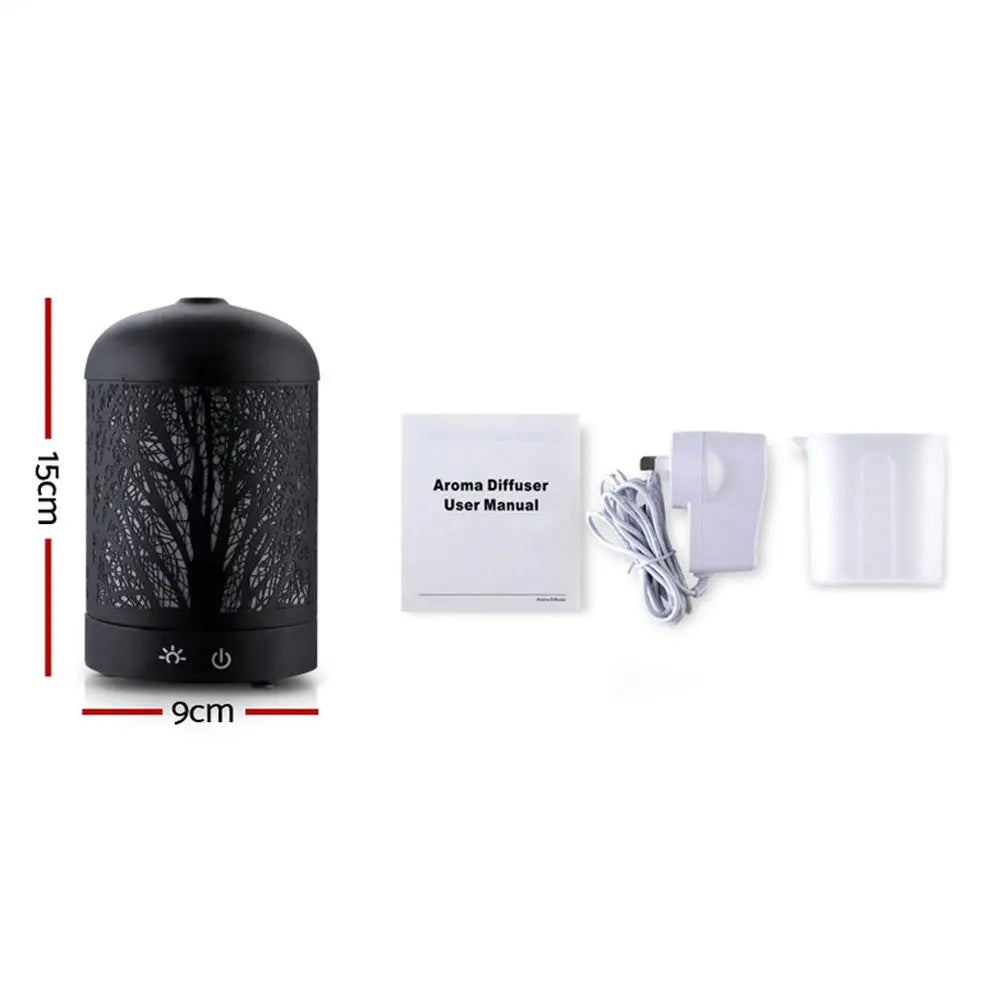 Devanti Aroma Diffuser Aromatherapy Black 160ml Wholesale Hub